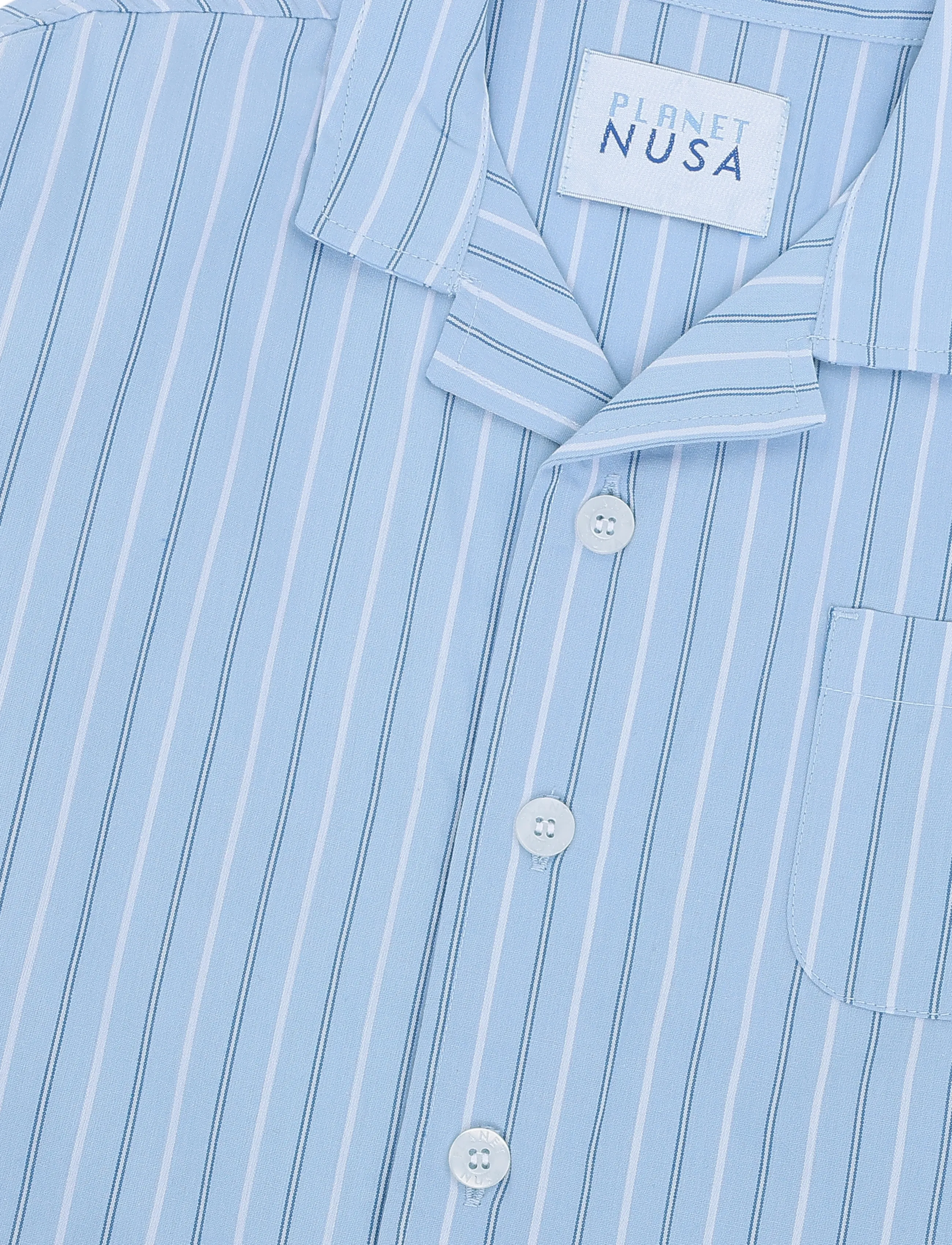 Planet Nusa - Out & About1 Shirt Junior - langærmede skjorter - clean blue stripes - 2