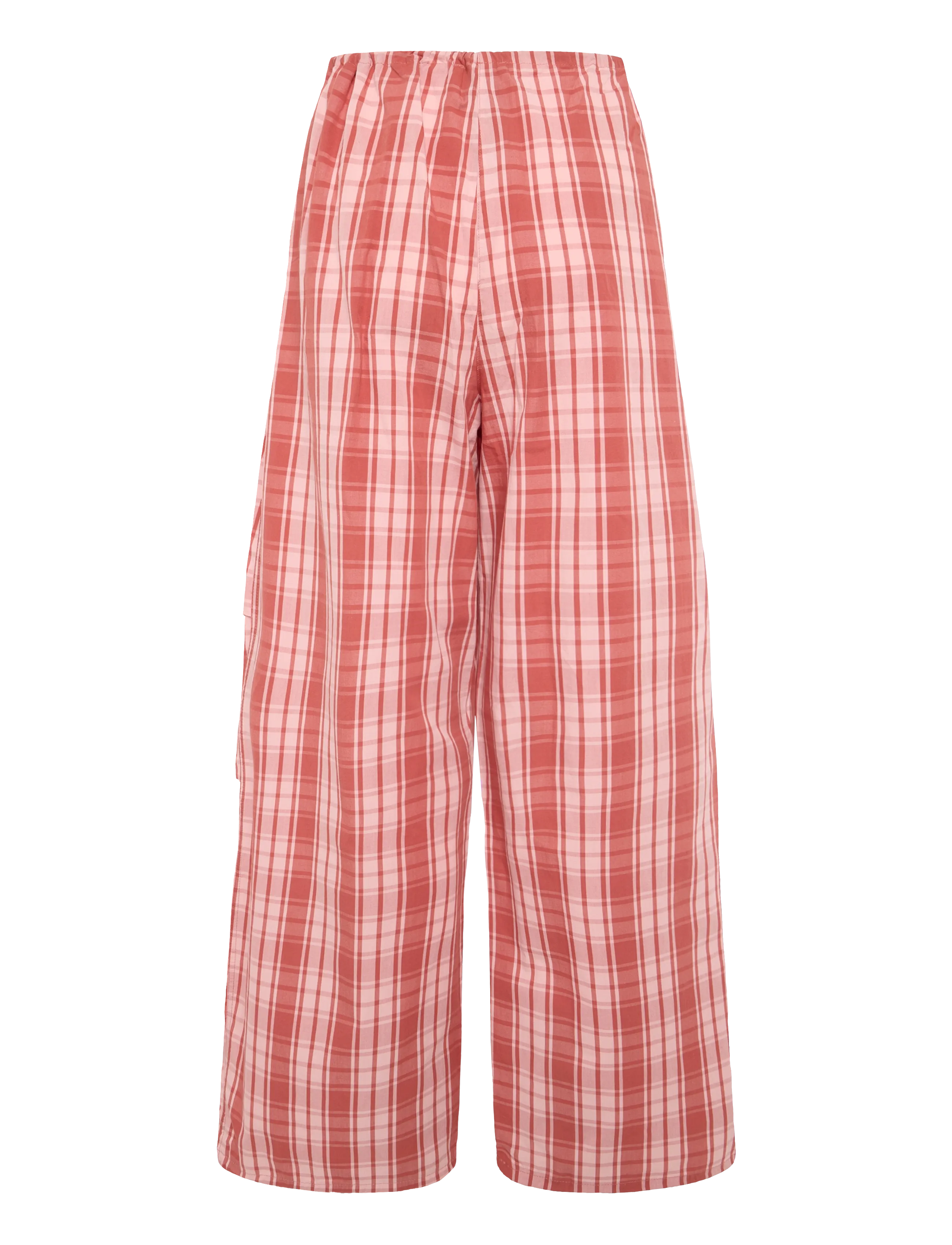Planet Nusa - Parachute1 Pants Poplin - joggingbukser - orange spice check - 2