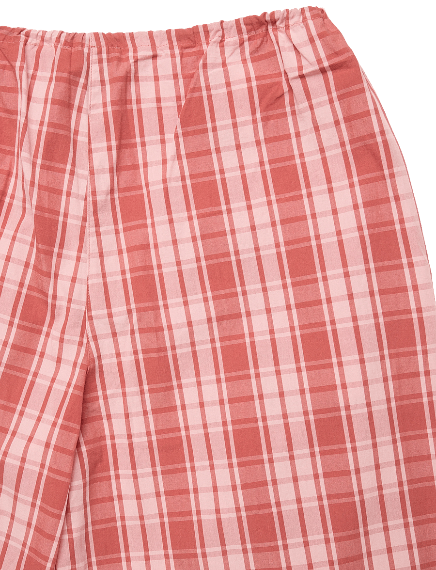 Planet Nusa - Parachute1 Pants Poplin - casual - orange spice check - 5