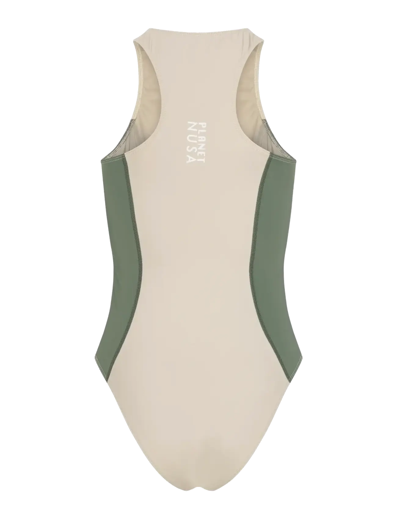 Planet Nusa - Performance1 Swimsuit - badedragter - beach sand/dark sage green - 1