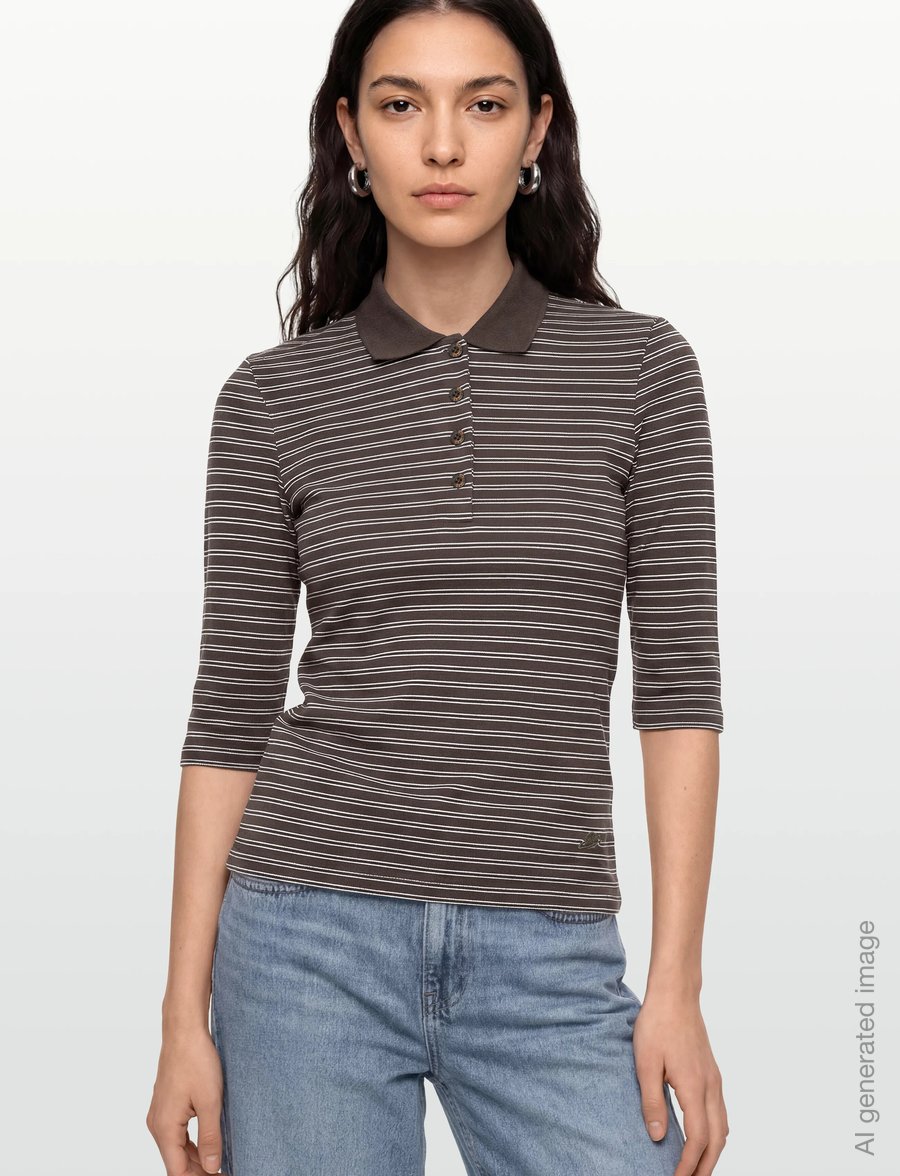 Planet Nusa - Piquet1 Polo - oberteile & t-shirts - chocolate brown stripes - 3