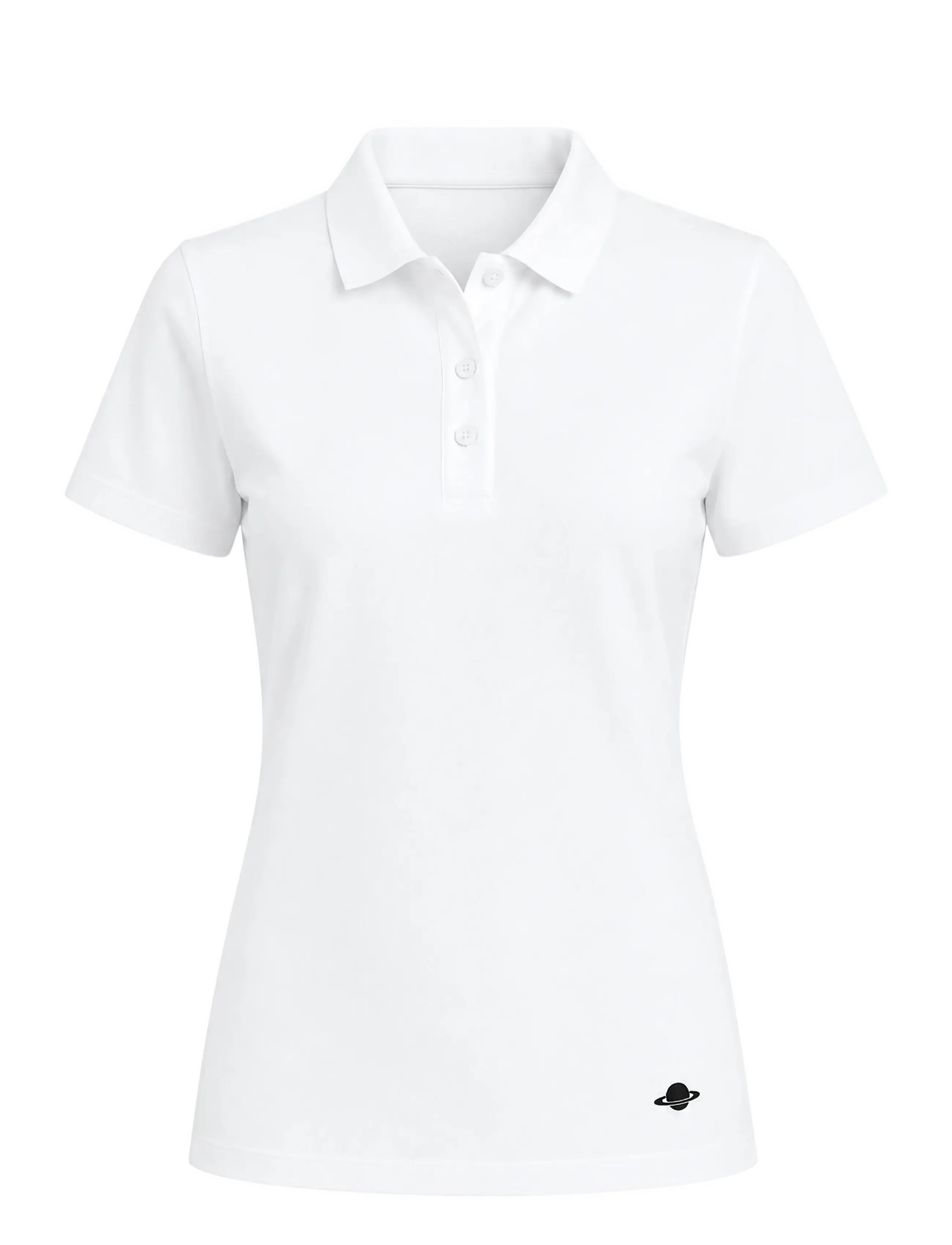 Planet Nusa Piquet1 Short Sleeve - T-Shirts & Tops - WHITE / white