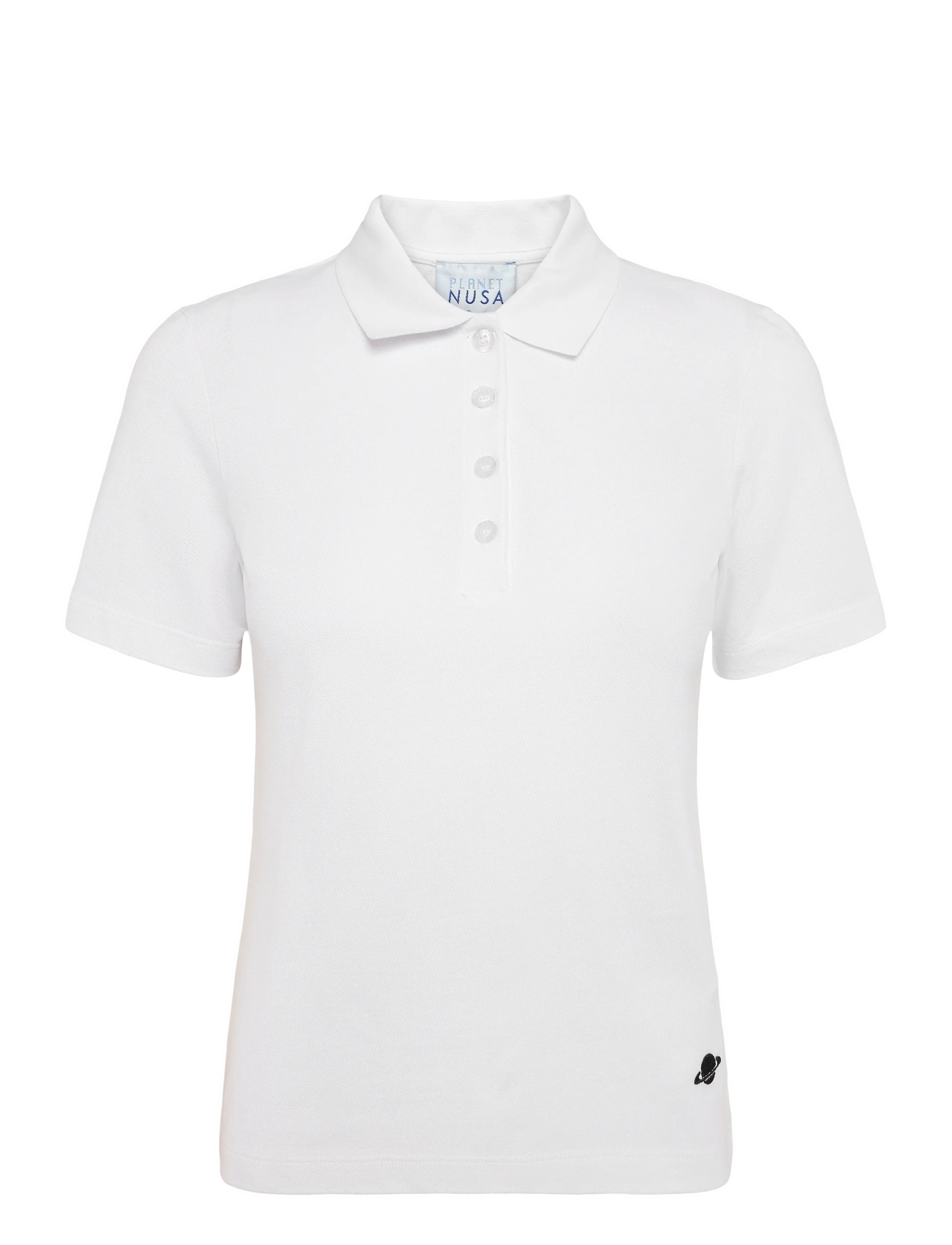Planet Nusa Piquet1 Short Sleeve - Poloer - WHITE / white