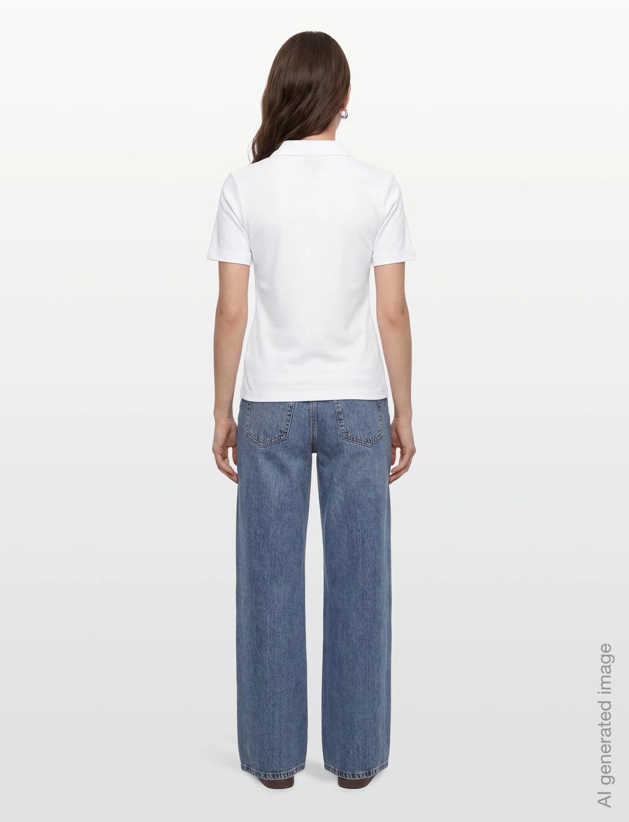Planet Nusa - Piquet1 Short Sleeve - oberteile & t-shirts - white - 4