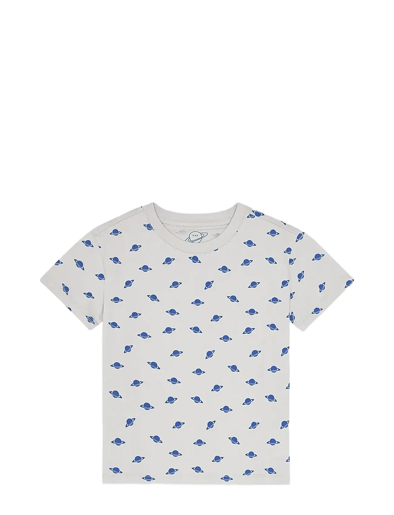 Planet Nusa - Pluto1 Tee - light grey/dazzling blue - 0