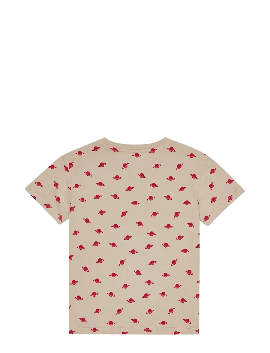 Planet Nusa - Pluto1 Tee - lühikeste varrukatega t-särgid - beige/red - 1