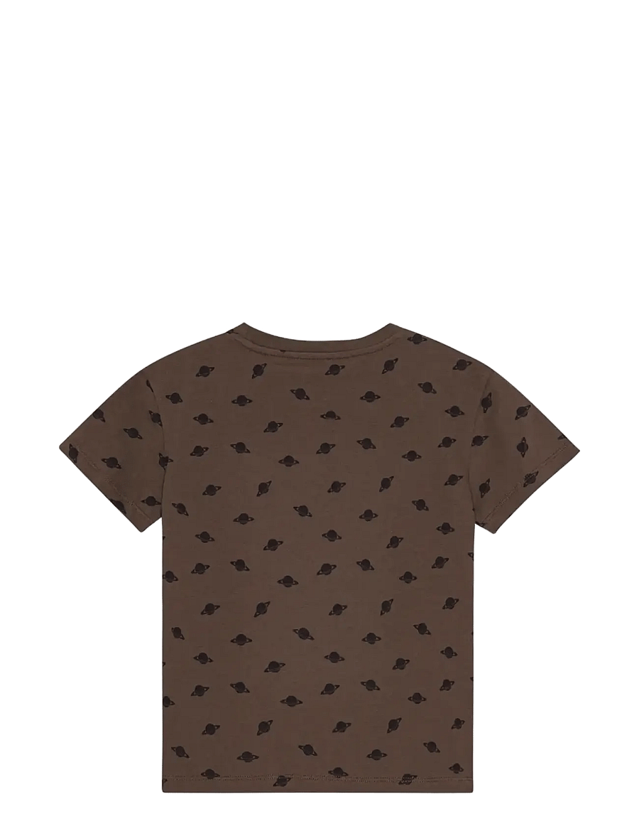 Planet Nusa - Pluto1 Tee - lühikeste varrukatega t-särgid - chocolate brown/black - 1