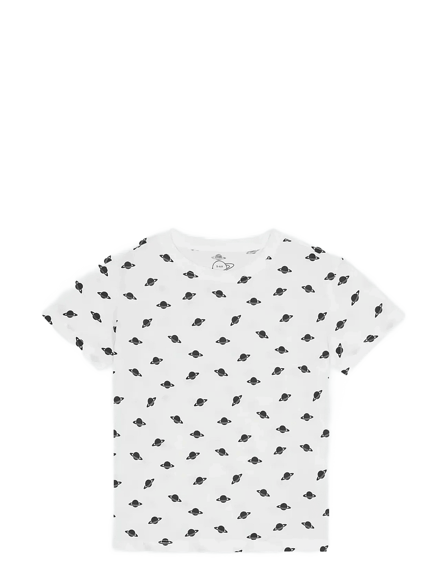 Planet Nusa - Pluto1 Tee - lühikeste varrukatega t-särgid - white/black - 0