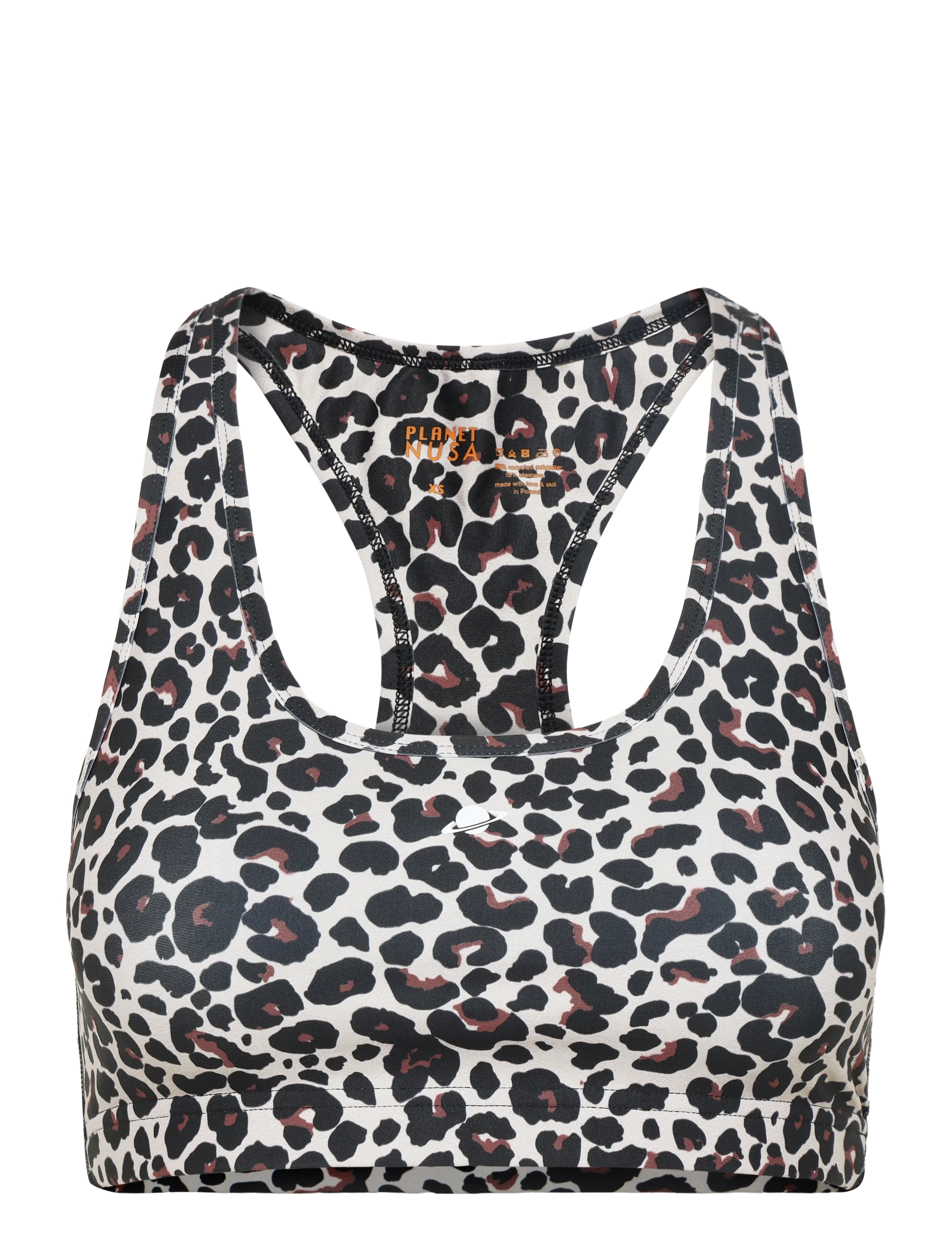Planet Nusa Racerback1 Fun Sports Bra - BHs - LEO / brown