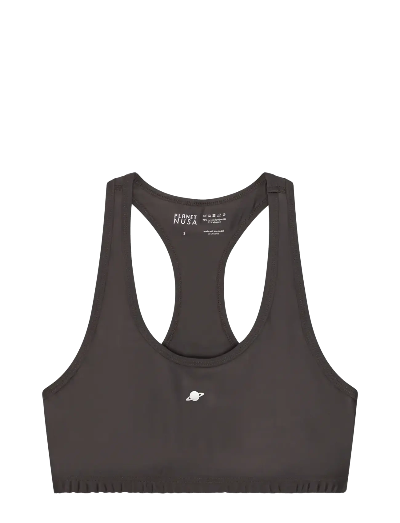Planet Nusa Racerback1 Power Sports Bra - BH:ar - DARK GREY / grey