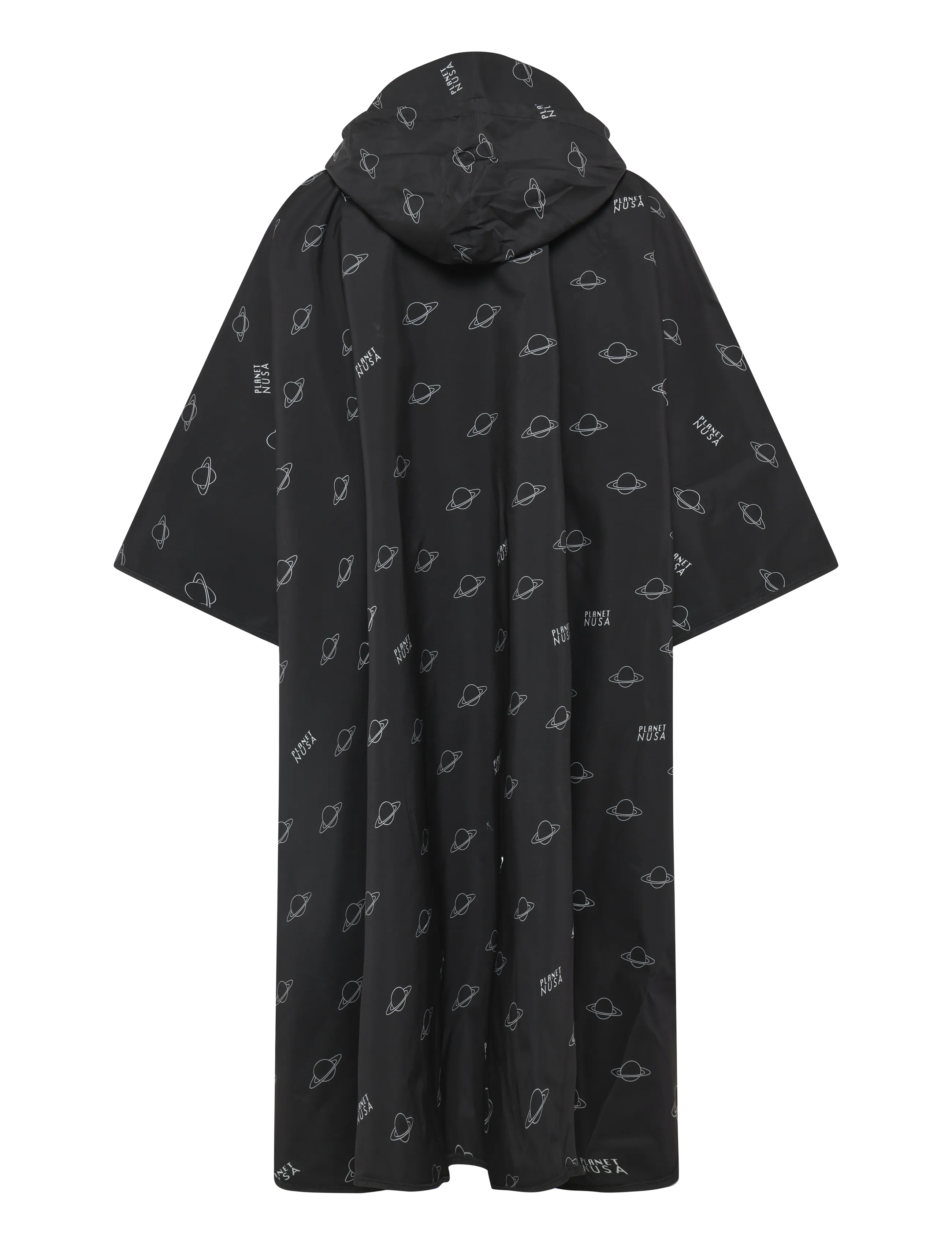 Planet Nusa - Rain1 Cape - black aop - 1