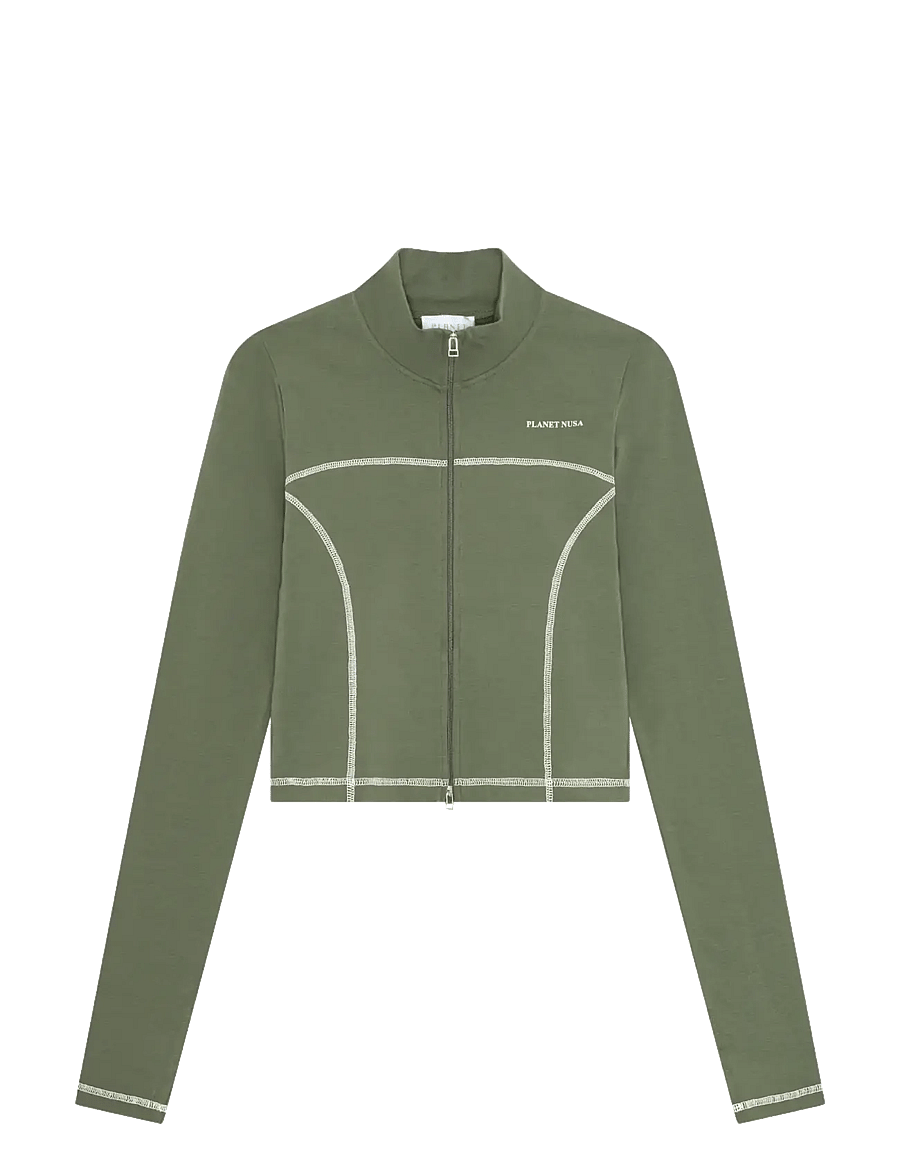 Planet Nusa - Retreat1 Zip Soft - dark sage green - 0