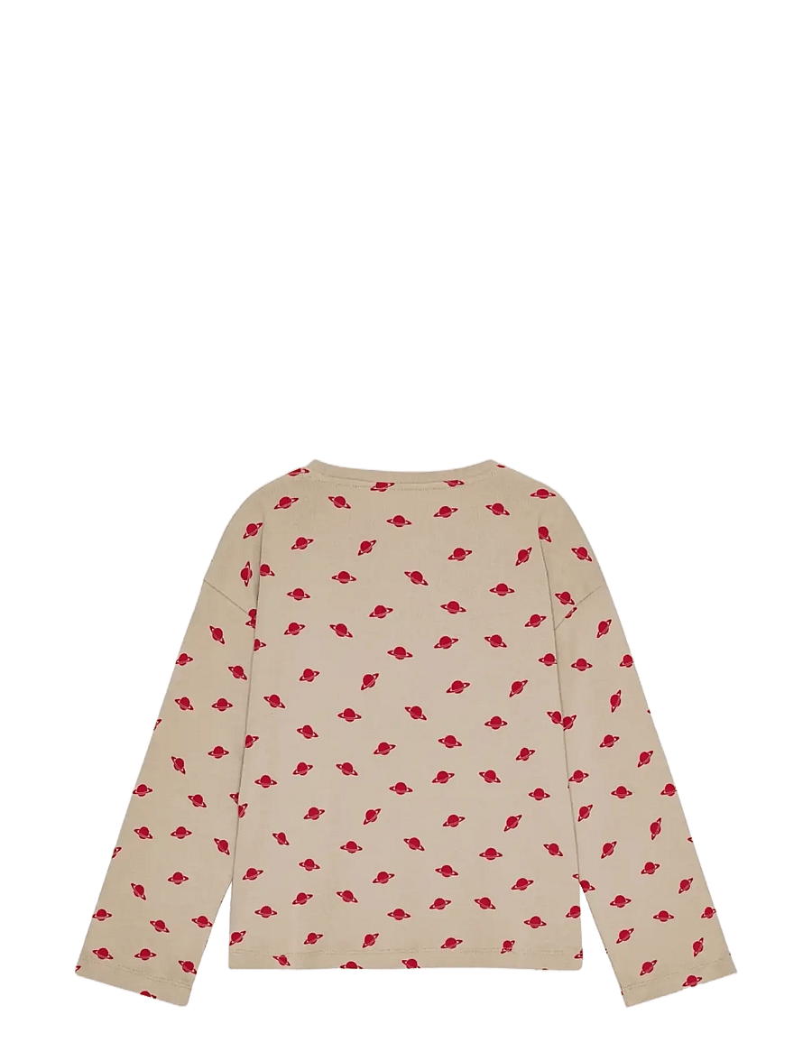 Planet Nusa - Saturn1 Long Sleeve - langærmede t-shirts - beige/red - 1