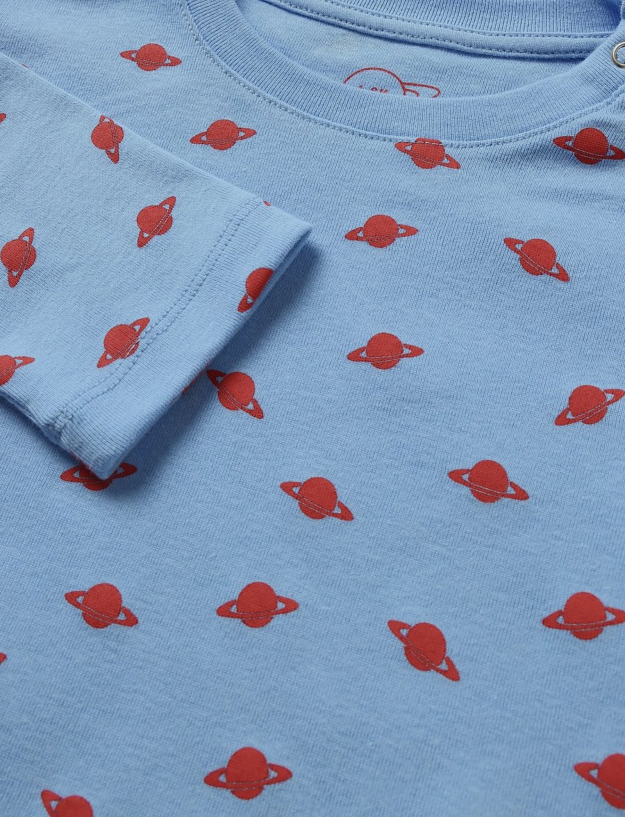 Planet Nusa - Saturn1 Long Sleeve - pikkade varrukatega t-särgid - sky blue/red - 2