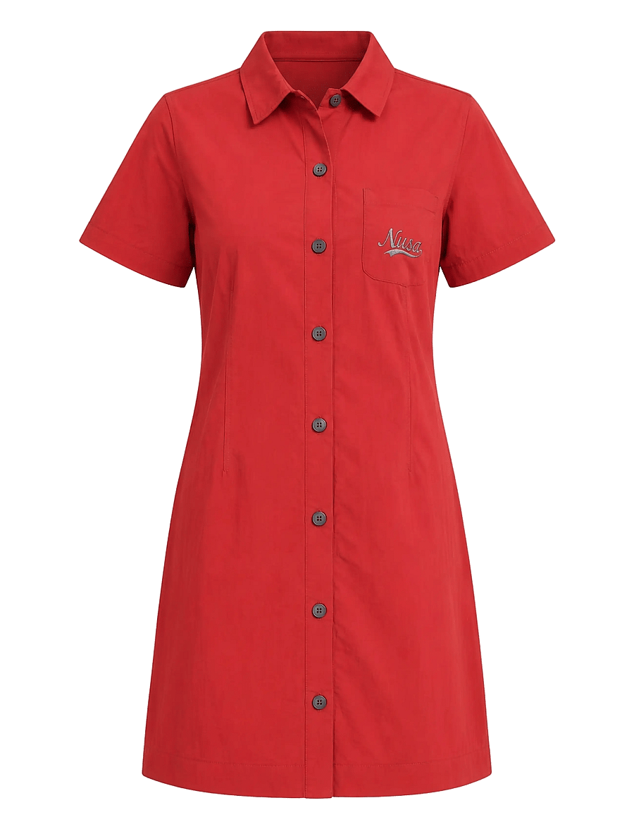 Planet Nusa - Serve1 Dress - hemdkleider - ribbon red - 0