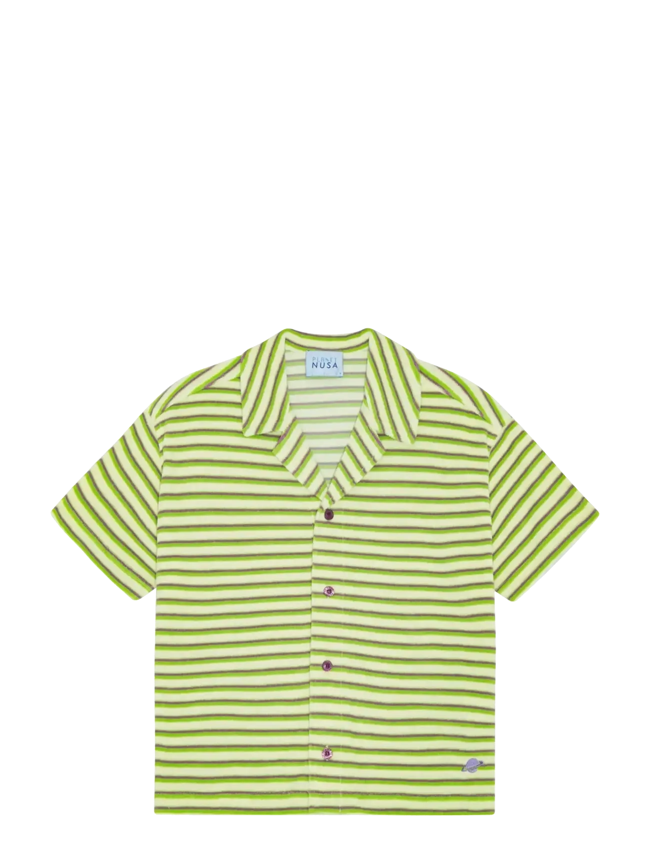 Planet Nusa Sunset1 Shirt - Skjorter - YELLOW/DUSTY PURPLE COLOR / yellow