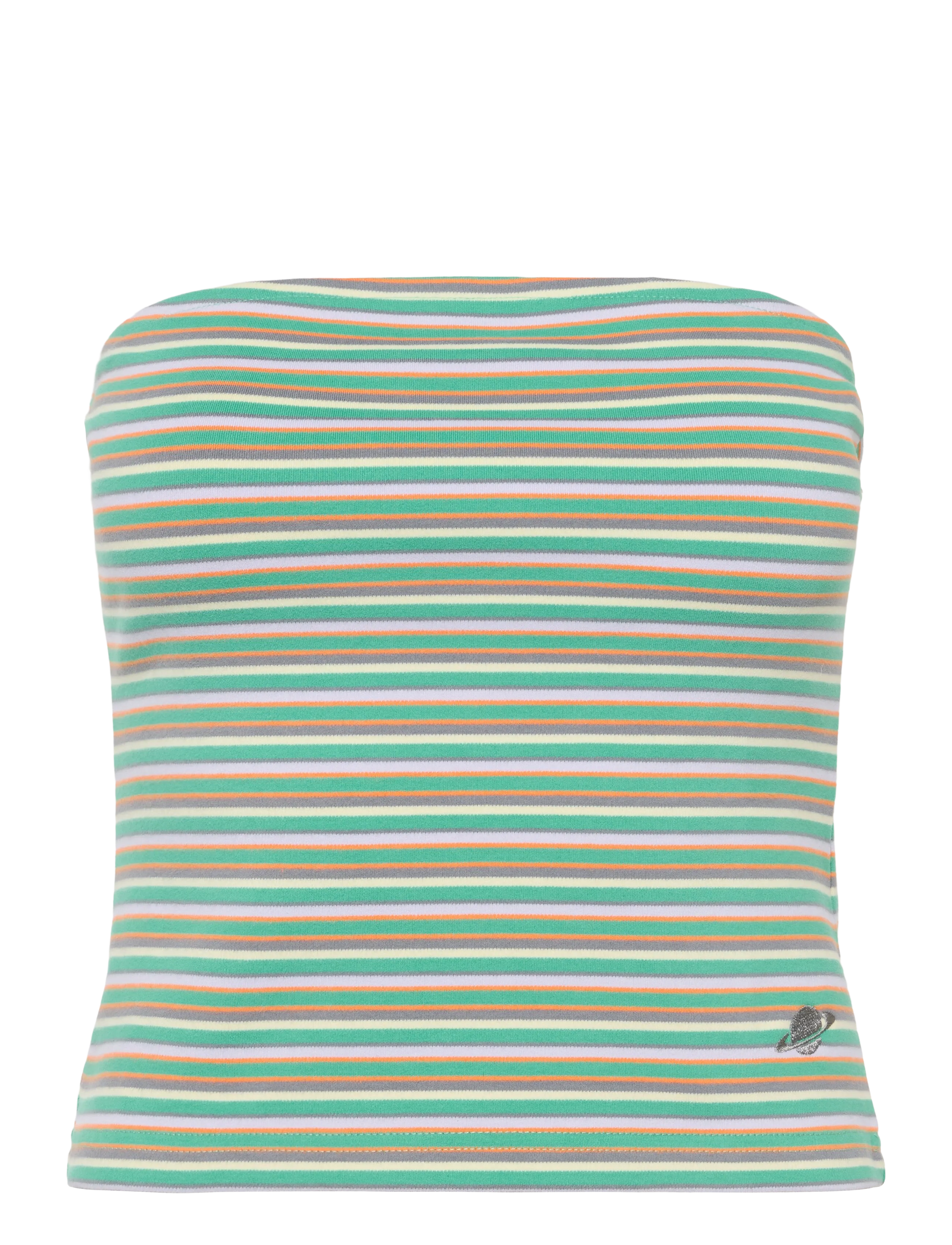 Planet Nusa Top It Off1 Comfort - Nabapluusid - MINTY/ORANGE/MULTI STRIPES / green