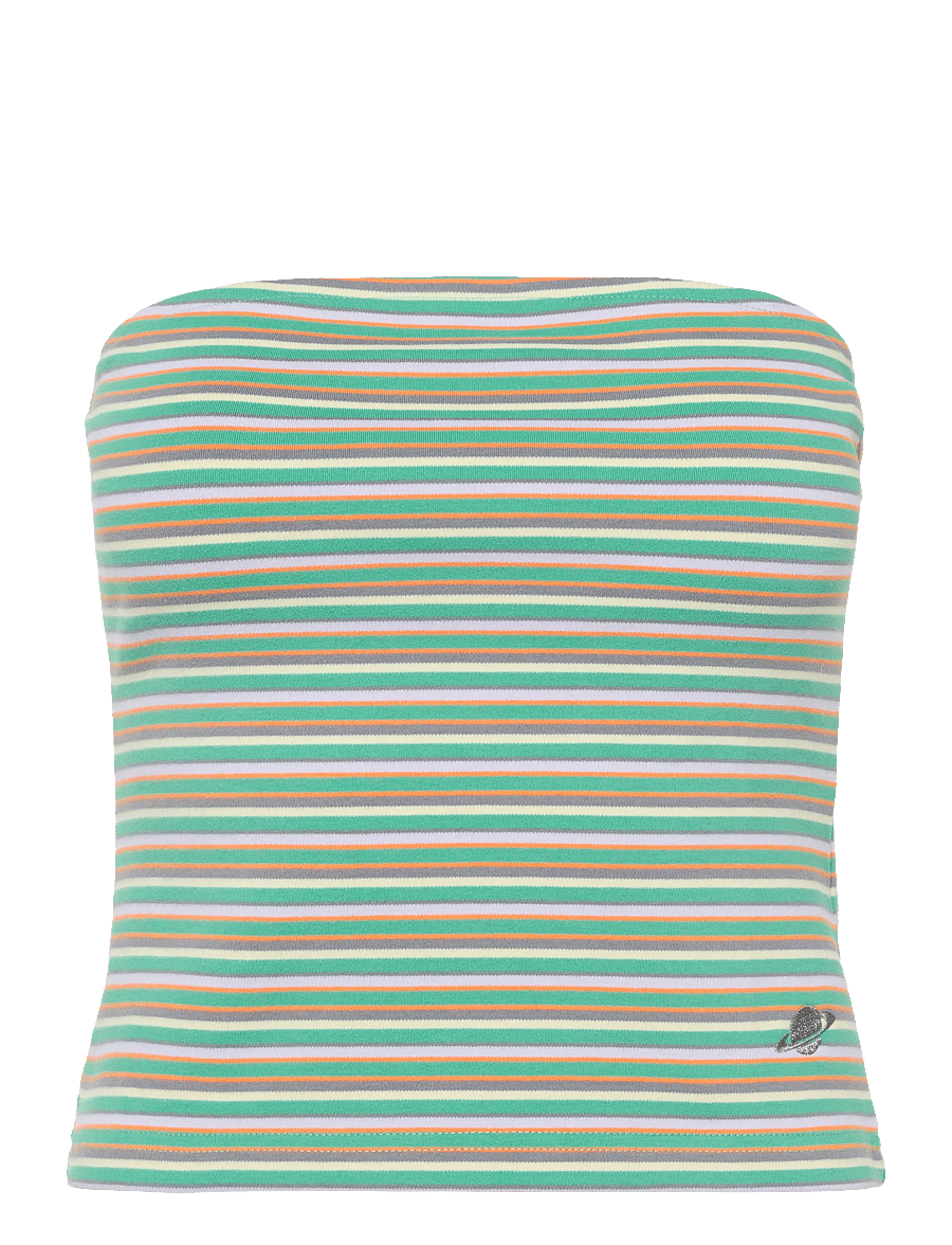 Planet Nusa - Top It Off1 Comfort - crop-tops - minty/orange/multi stripes - 1