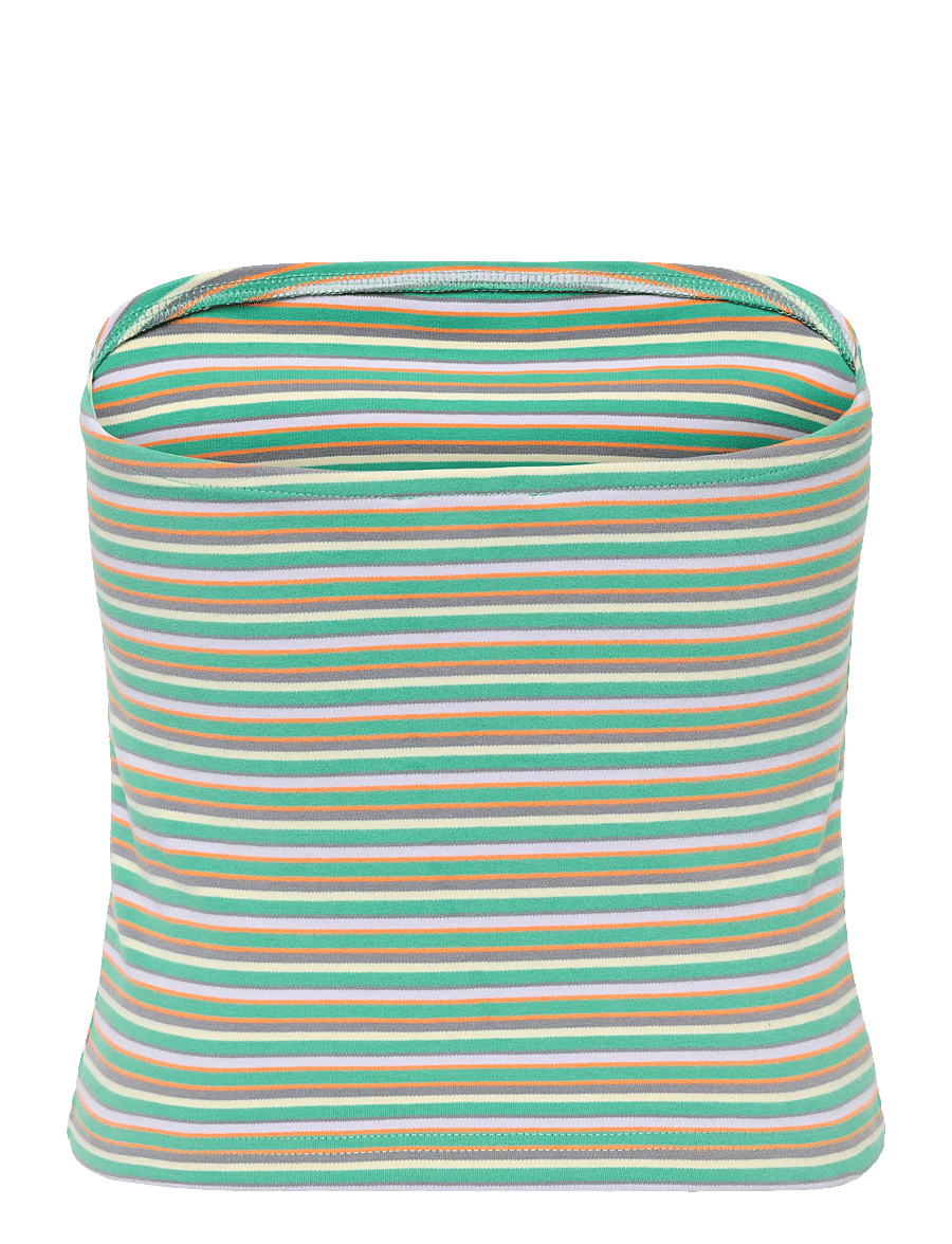 Planet Nusa - Top It Off1 Comfort - crop-tops - minty/orange/multi stripes - 2
