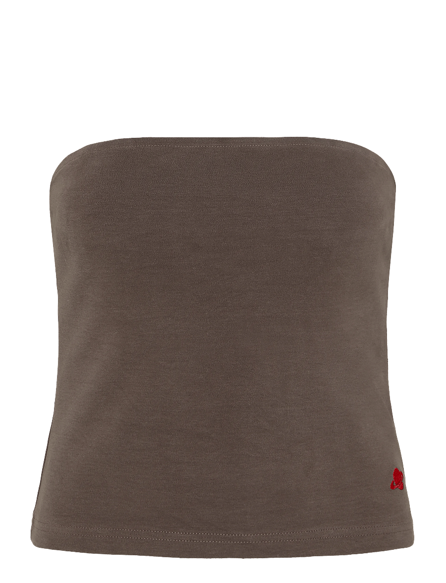 Planet Nusa - Top It Off1 Comfort - crop-tops - chocolate brown - 0