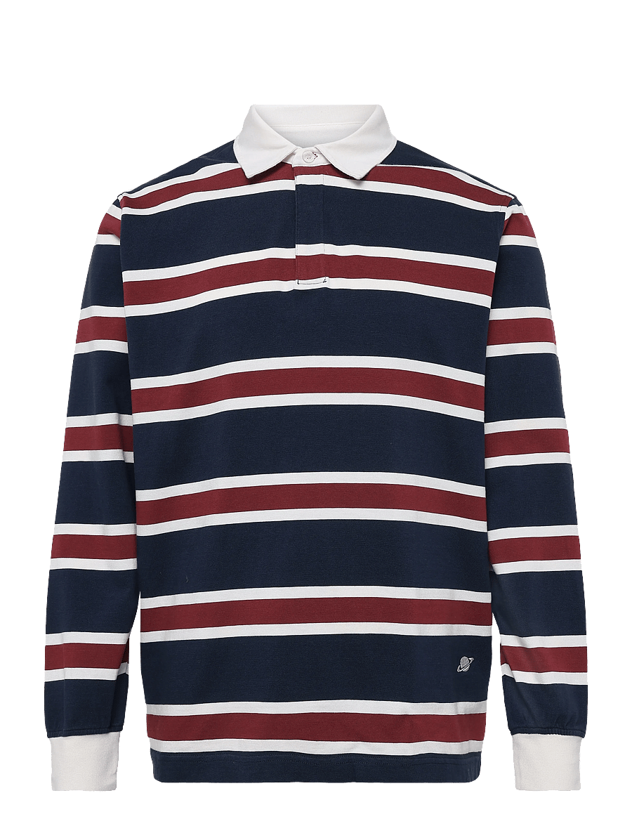 Planet Nusa - Turn1 Long Sleeve - langarmshirts - dark blue/red stripes - 1