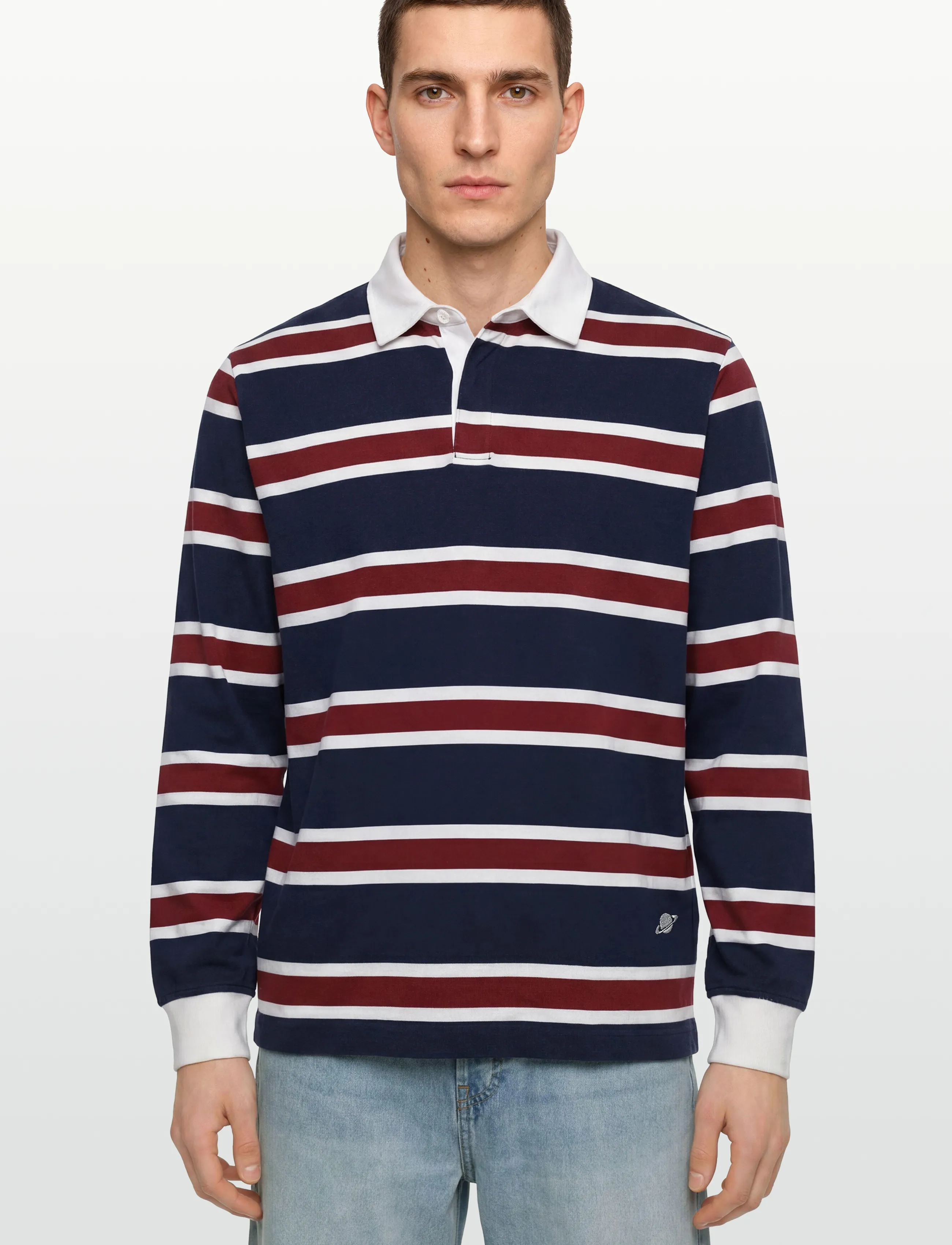 Planet Nusa - Turn1 Long Sleeve - langærmede overdele - dark blue/red stripes - 3