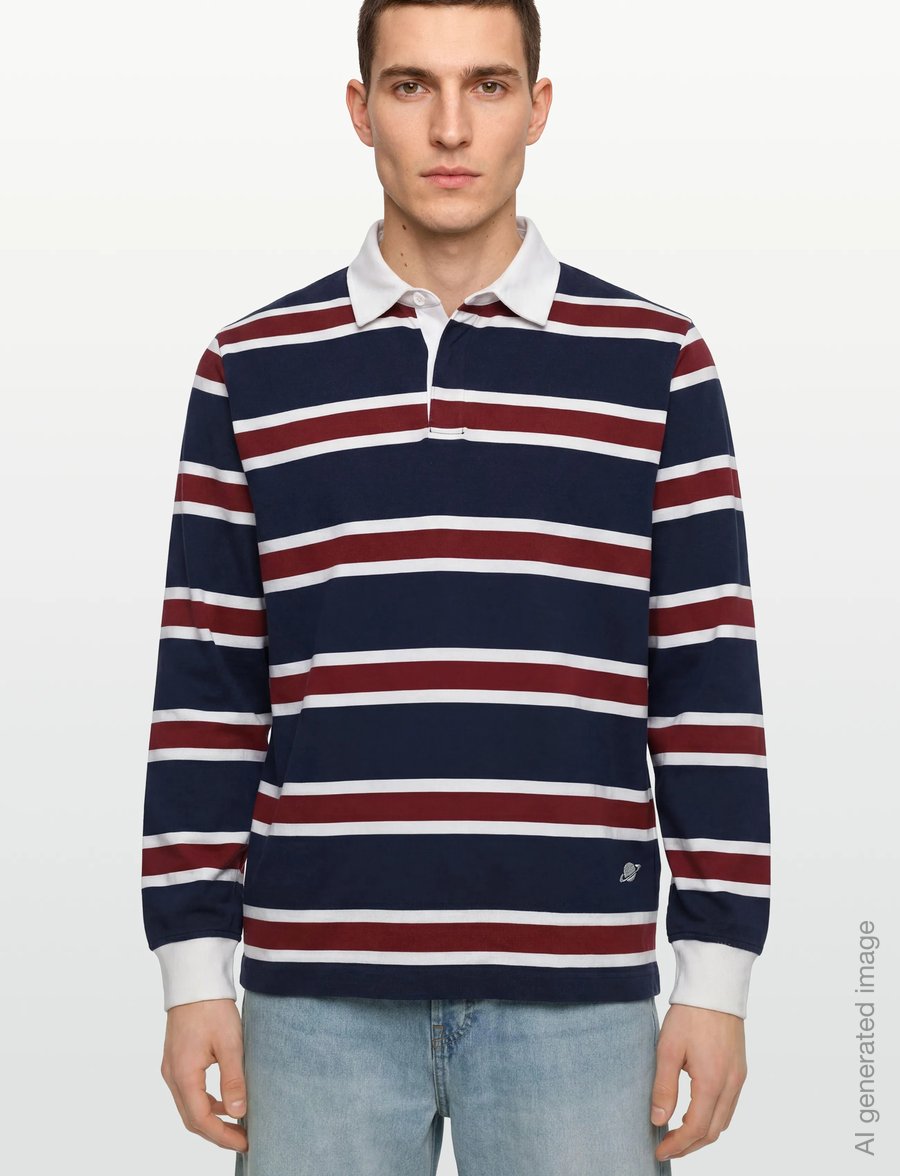 Planet Nusa - Turn1 Long Sleeve - langarmshirts - dark blue/red stripes - 3