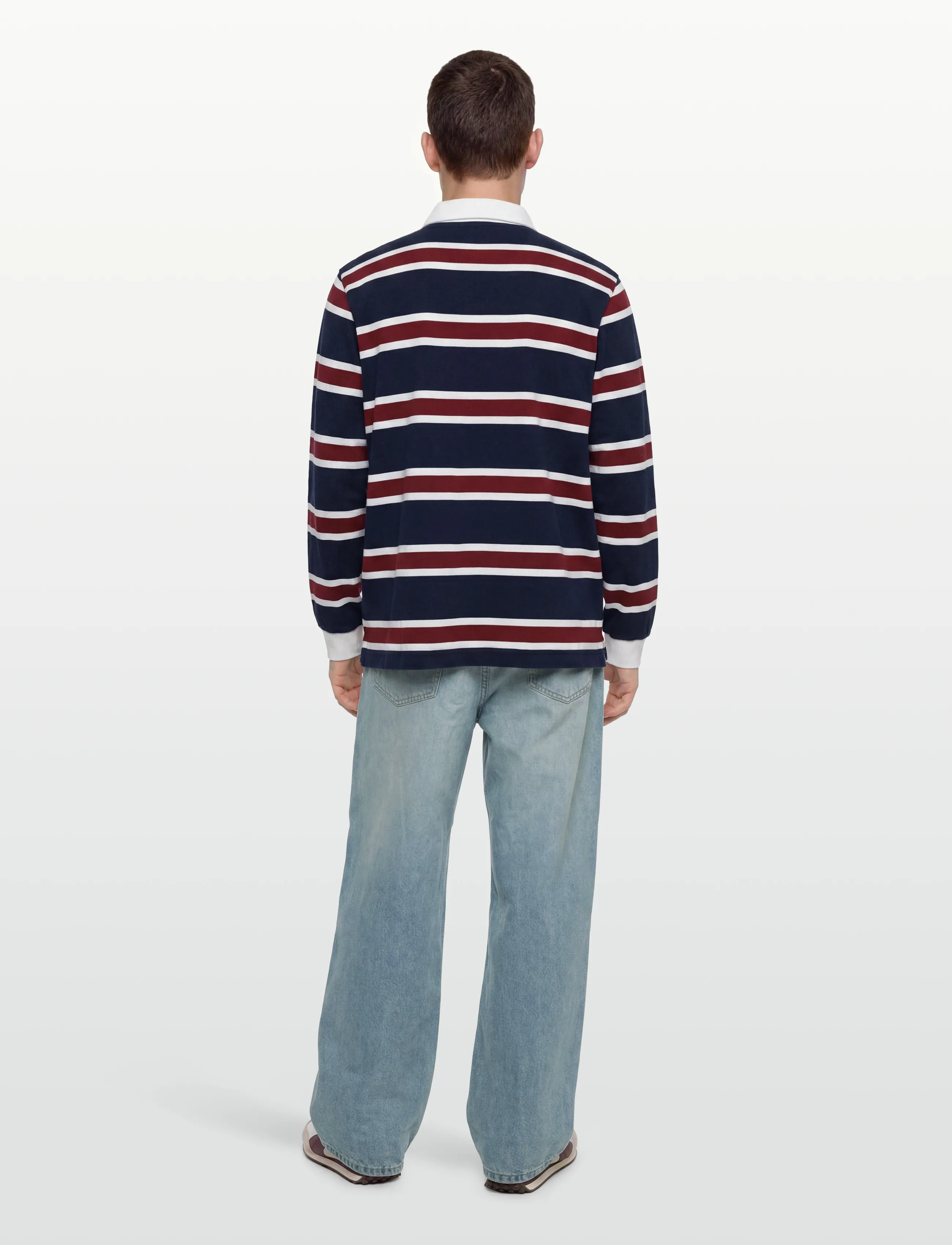 Planet Nusa - Turn1 Long Sleeve - langærmede overdele - dark blue/red stripes - 4