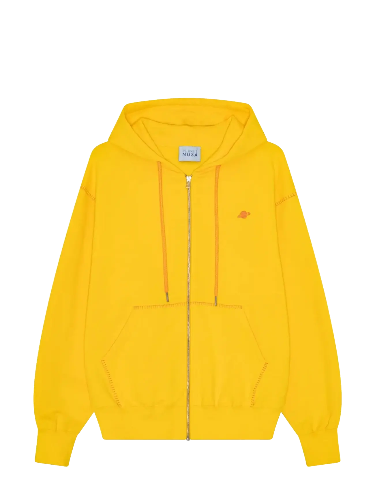 PLANET NUSA Zip1 Hoodie Gelb - XXS - Damen