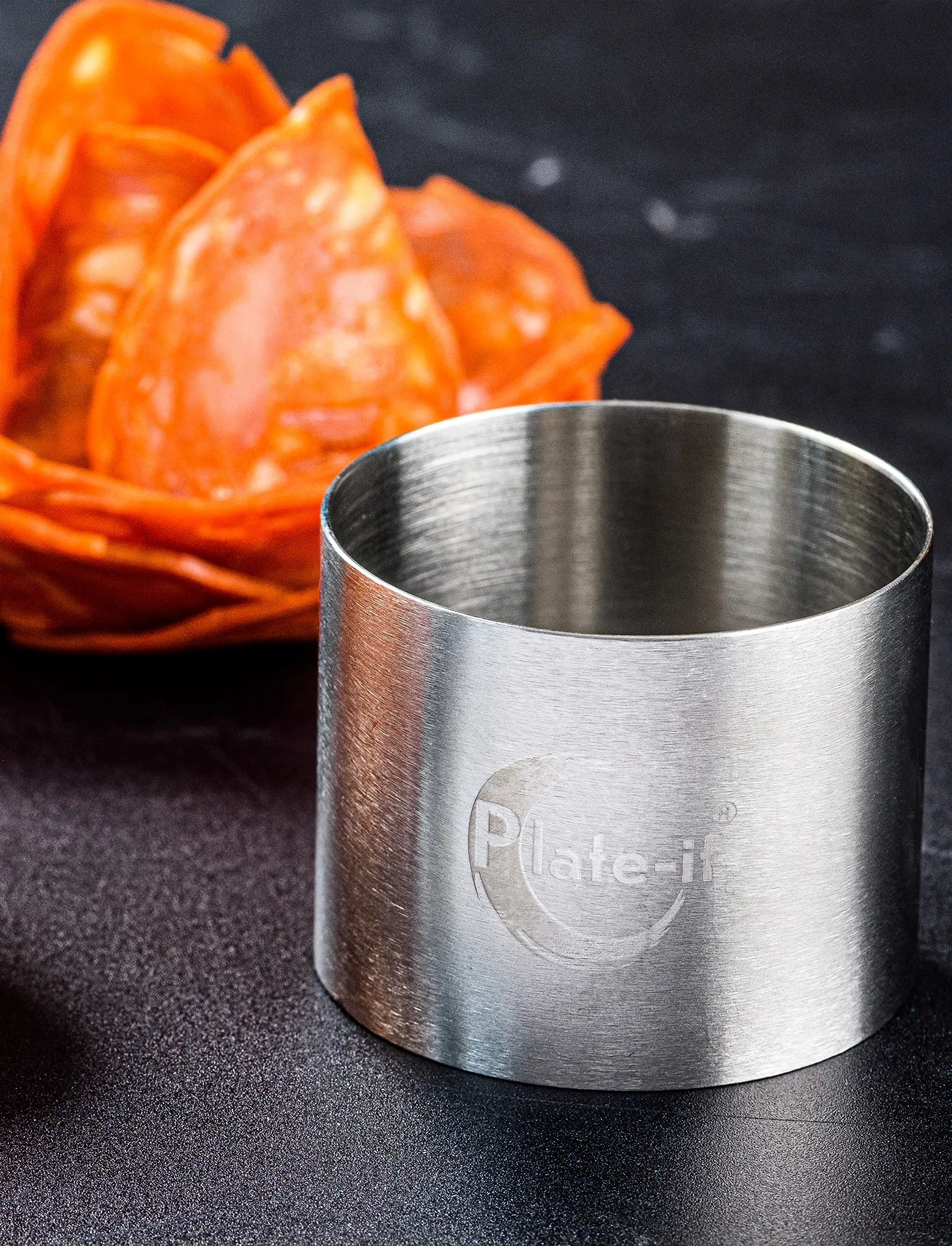 Plate it - Garnishing rings SET 4 Plate-It - citi virtuves piederumi - steel matte - 2
