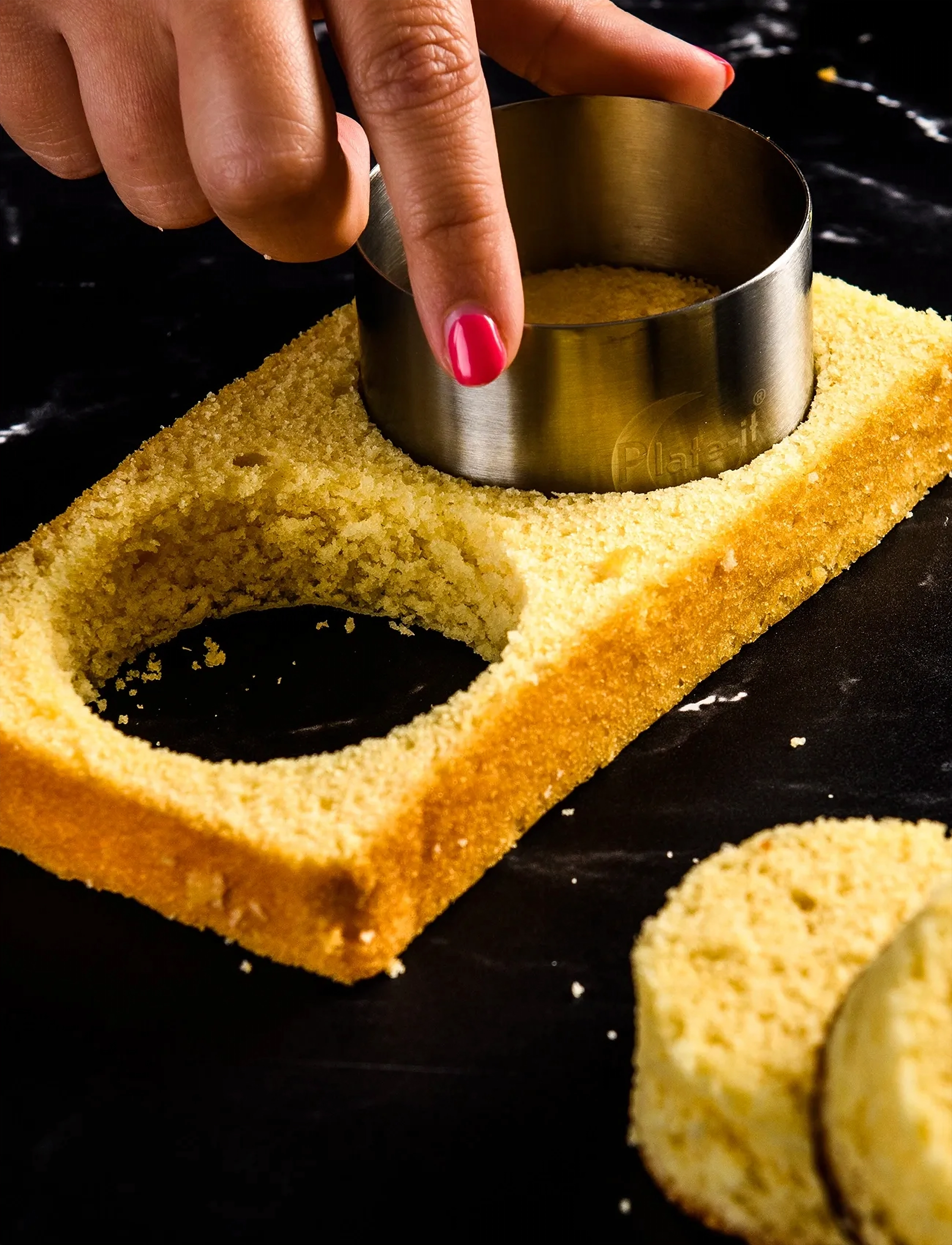 Plate it - Garnishing rings SET 4 Plate-It - citi virtuves piederumi - steel matte - 3