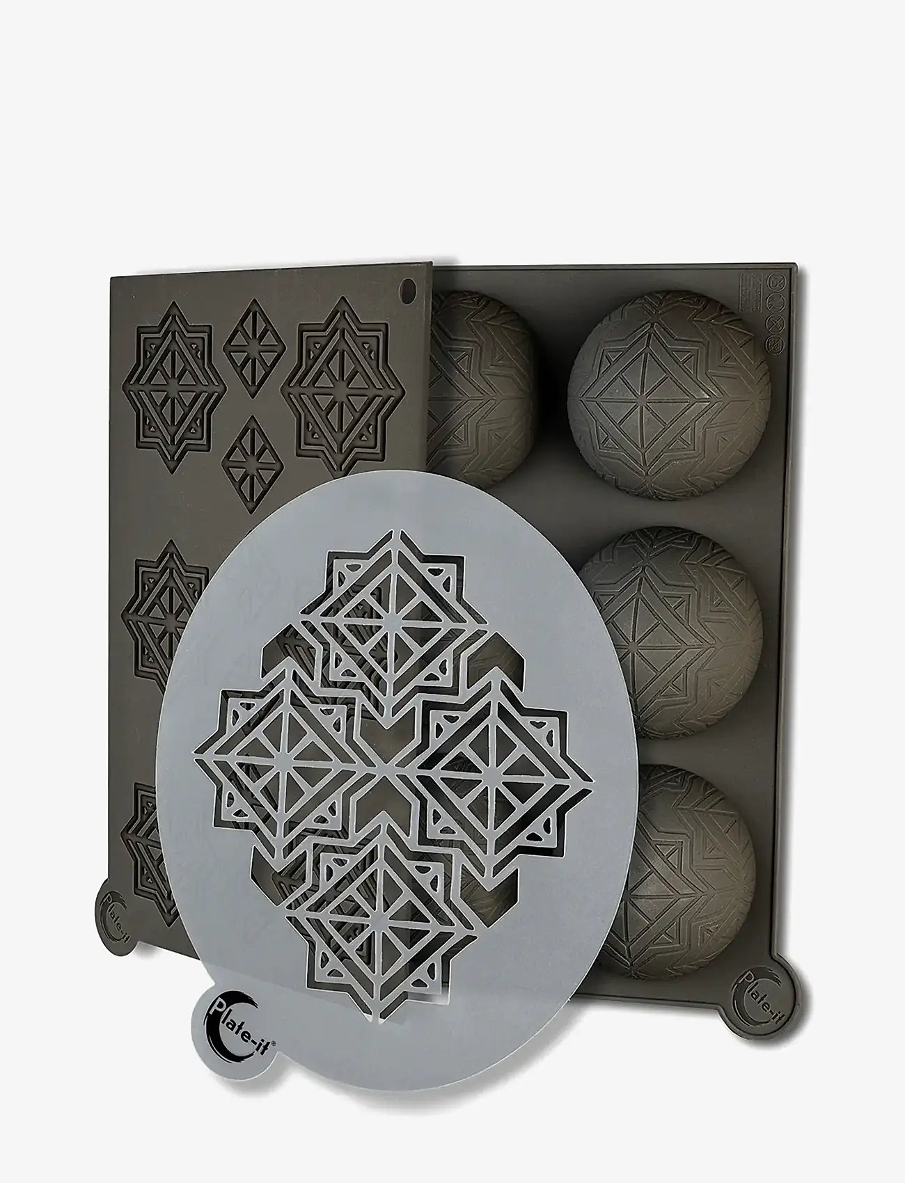 Plate it - Molds Infinity SET 3 Plate-It - ander keukengereedschap - grey/white - 1