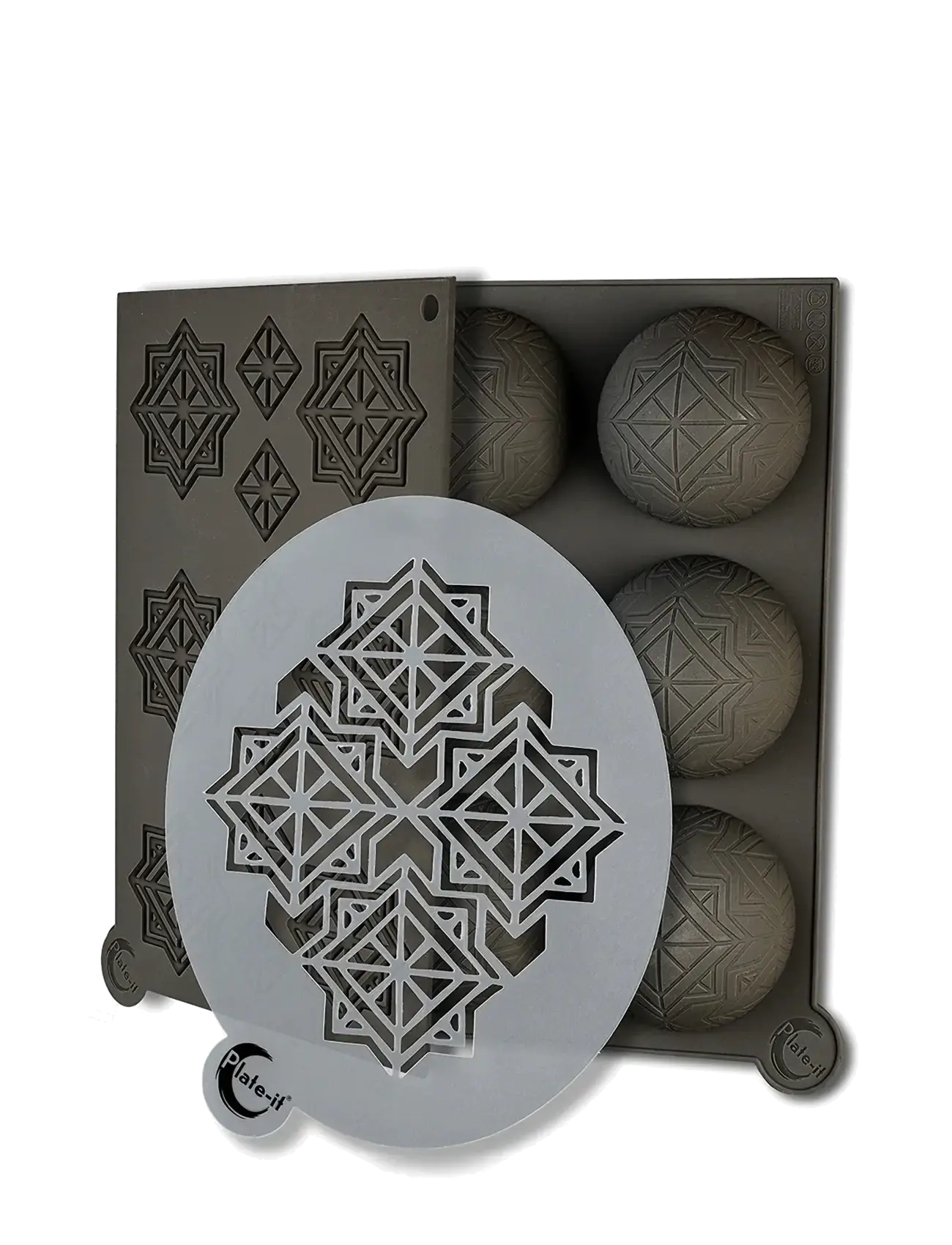 Plate it Molds Infinity SET 3 Plate-It - Kök - GREY/WHITE / grey
