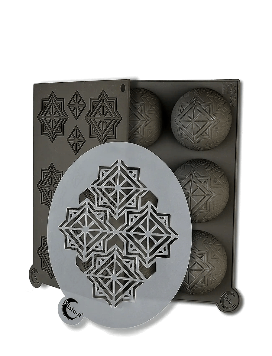 Plate it - Molds Infinity SET 3 Plate-It - muud köögiriistad - grey/white - 1