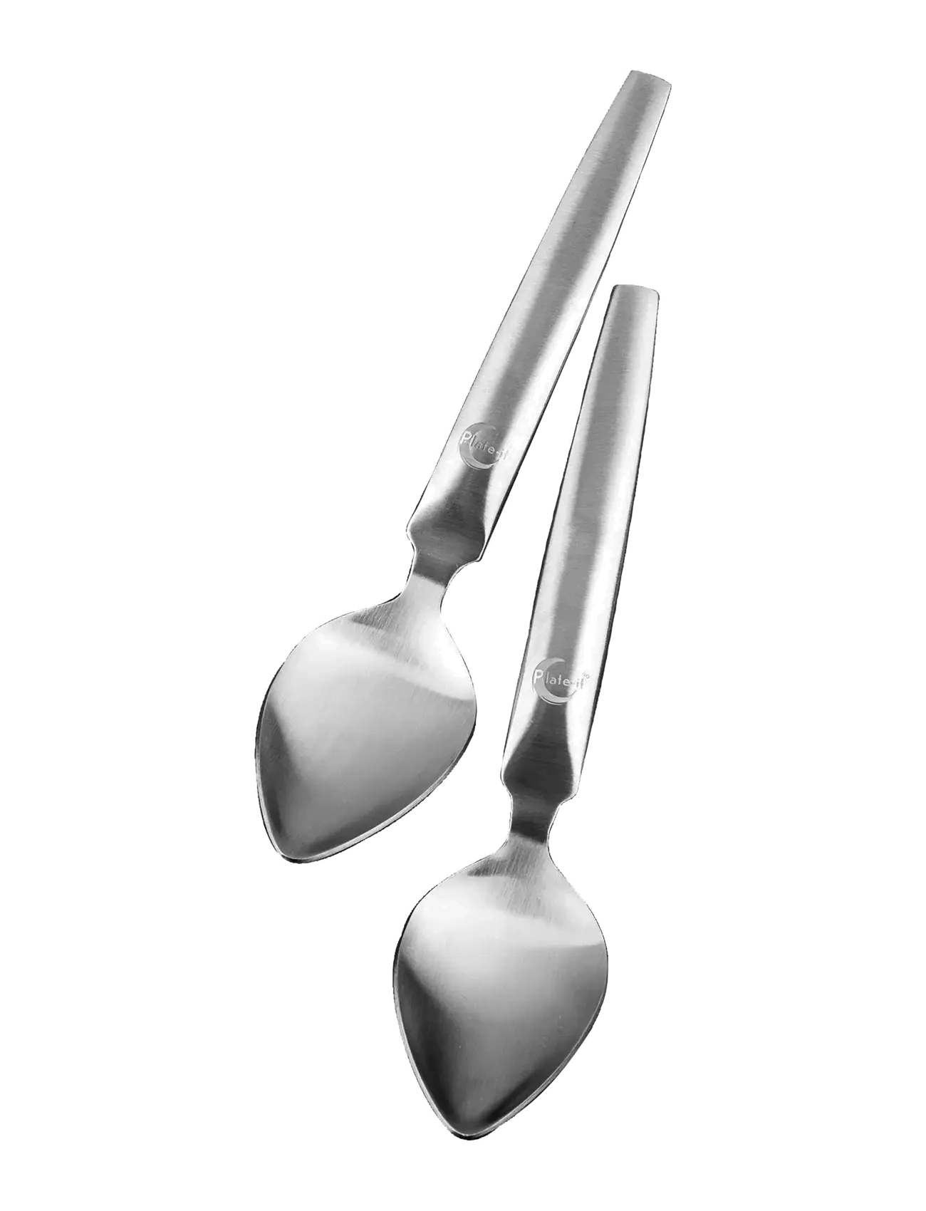 Quenelle Spoons L SET 2 Plate-It - STEEL MATTE