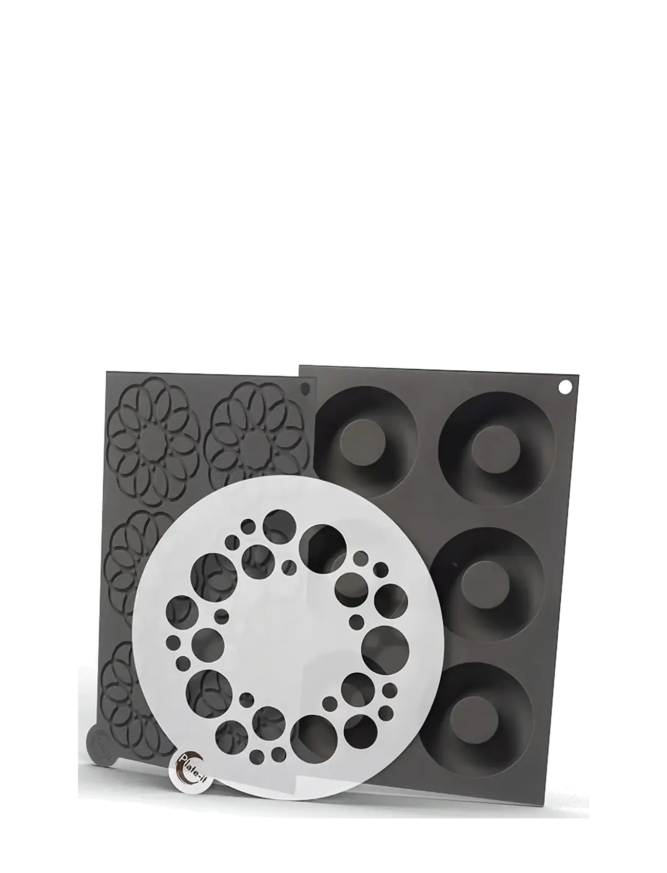 Plate it Molds Inner Circle SET 3 Plate-It - Deals - GREY/WHITE / grey