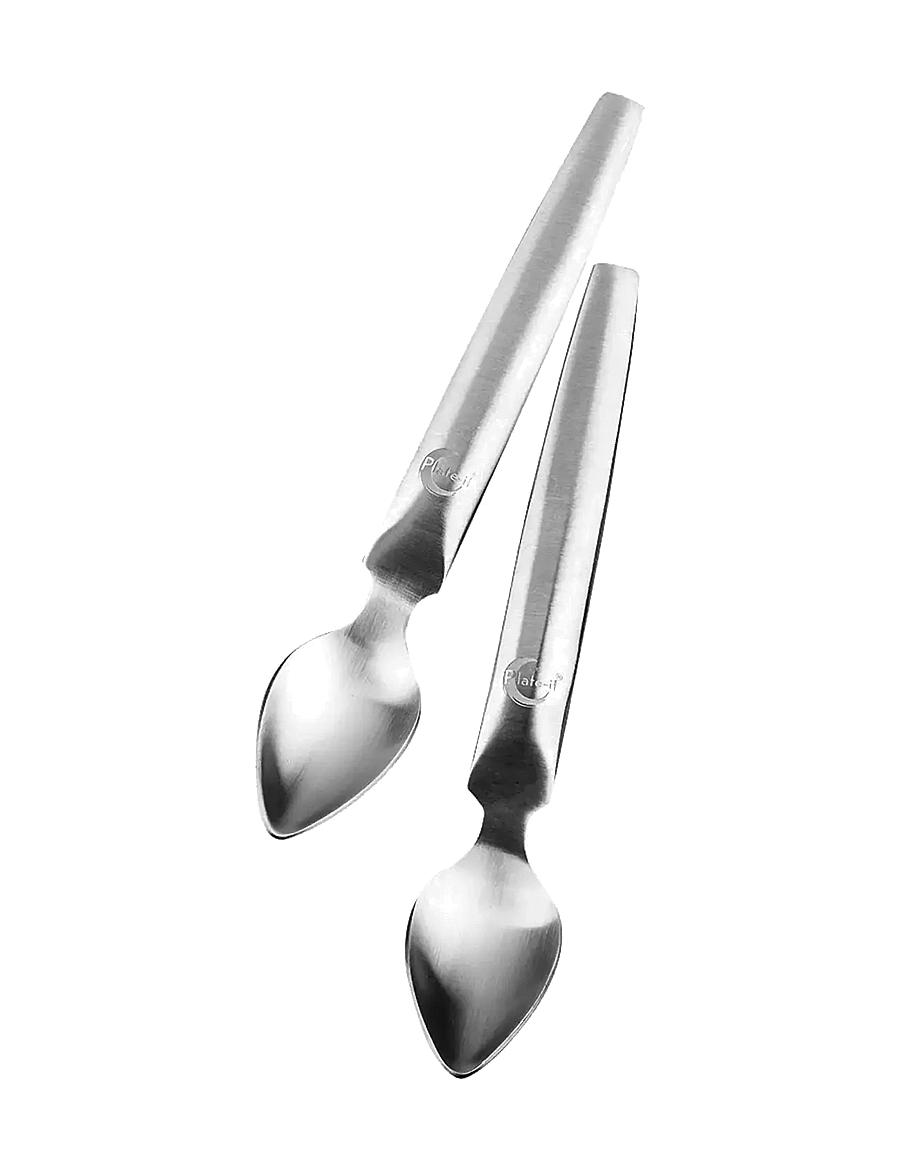 Plate it - Quenelle Spoons S SET 2 Plate-It - die niedrigsten preise - steel matte - 0