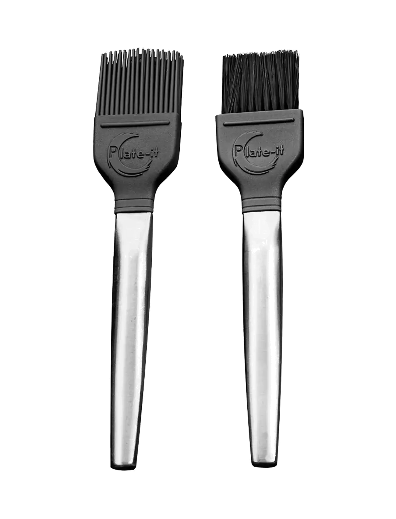 Plate it Decoration brush SET 2 Plate-It - 4 for 3 - STEEL/GREY / black