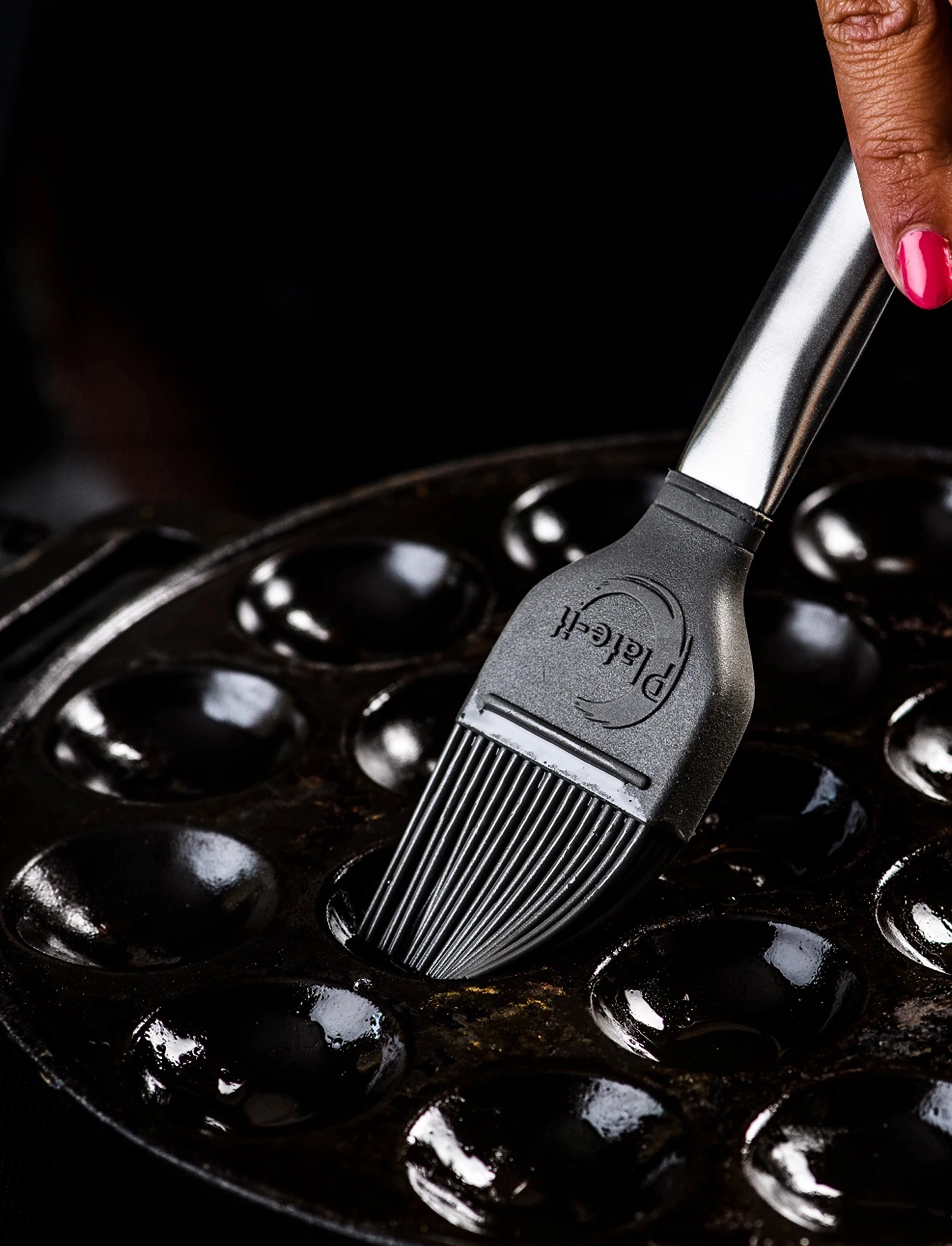 Plate it - Decoration brush SET 2 Plate-It - Övriga köksredskap - steel/grey - 2