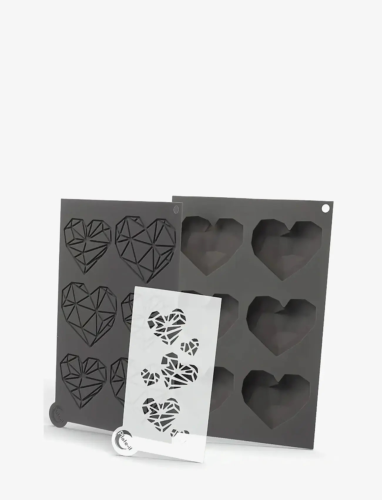 Plate it - Molds Love At First Bite SET 3 Plate-It - other kitchen utensils - grey/white - 0