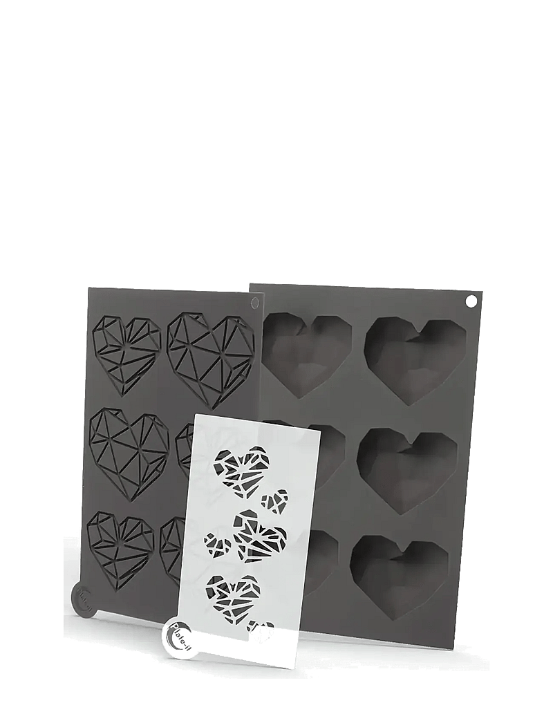 Plate it - Molds Love At First Bite SET 3 Plate-It - andere küchenutensilien - grey/white - 1