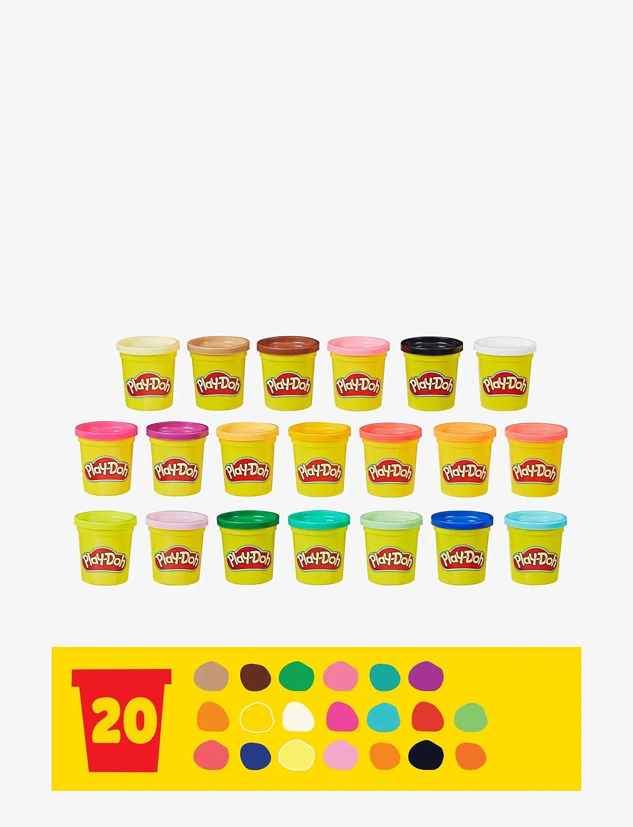 Play Doh - Play-Doh Super Color-paket med 20 burkar - multi-color - 3