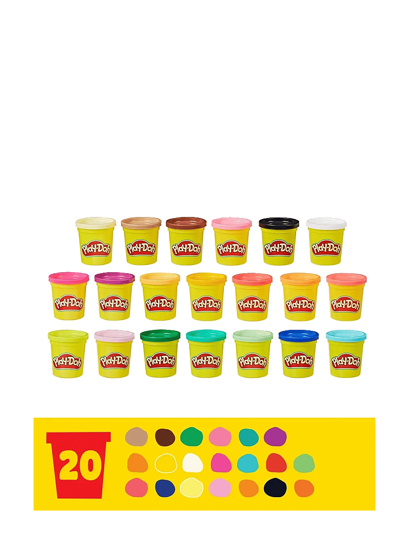 Play Doh - Play-Doh Super Color-paket med 20 burkar - multi-color - 3