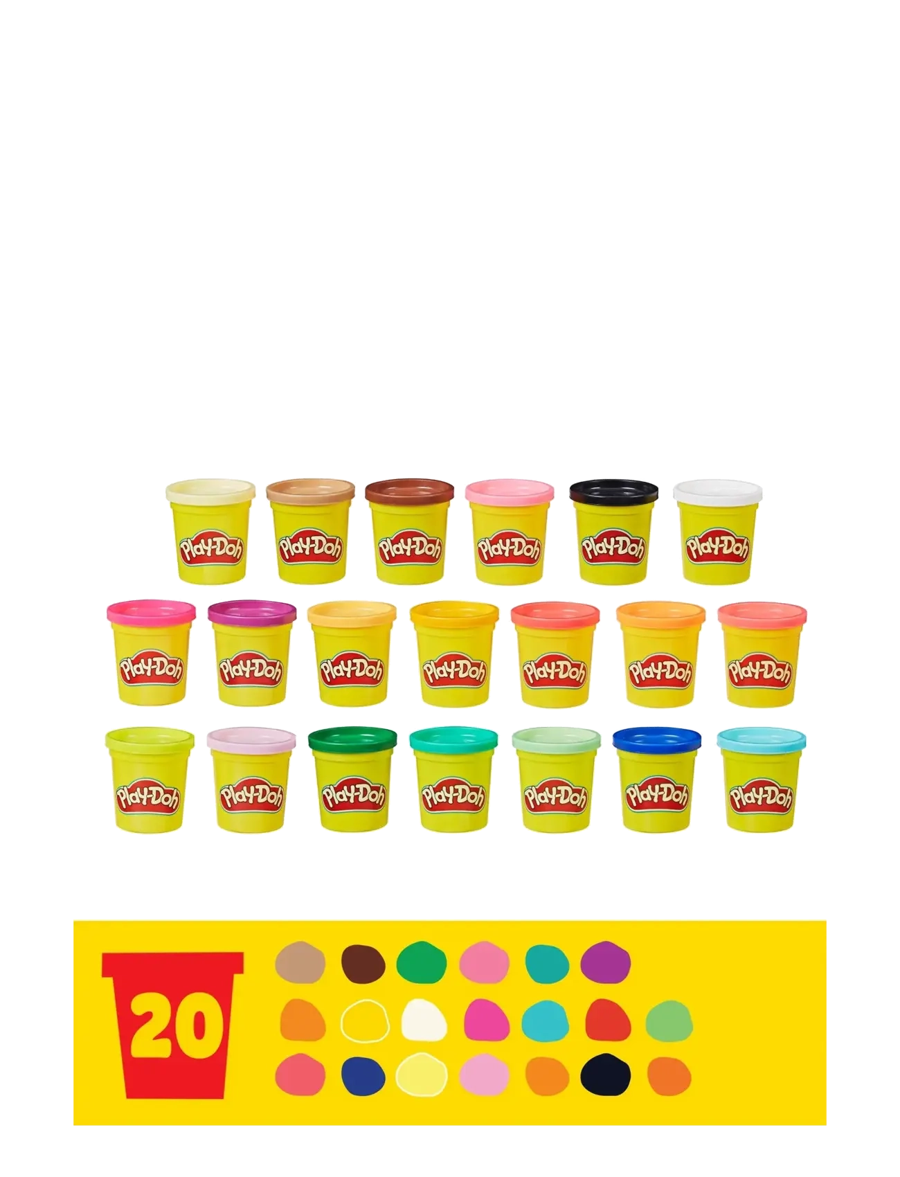 Play Doh - Play-Doh Super Color-paket med 20 burkar - multi-color - 3