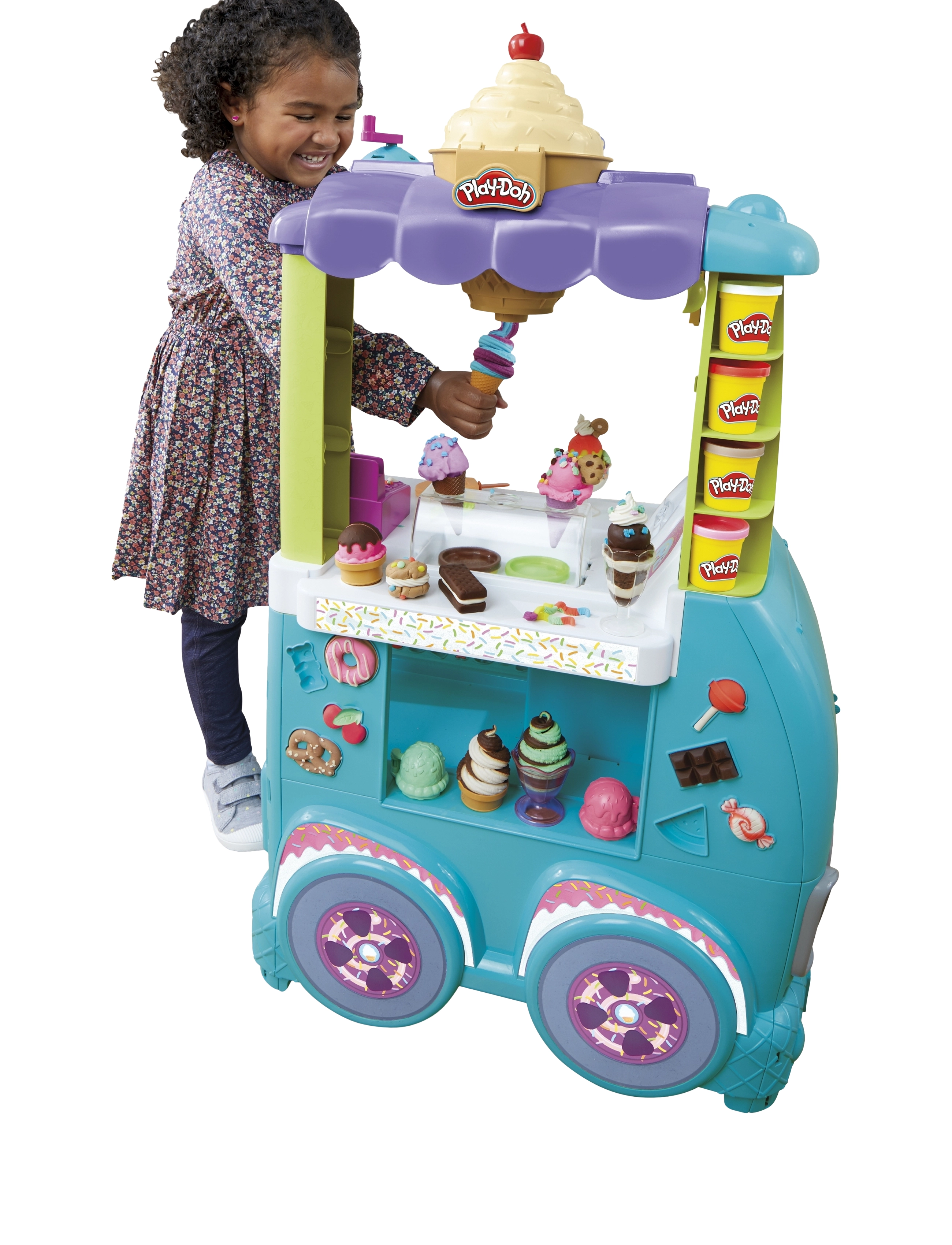 Play Doh - Kitchen Creations Ultimate Ice Cream Truck - modellervoks - multi-color - 4