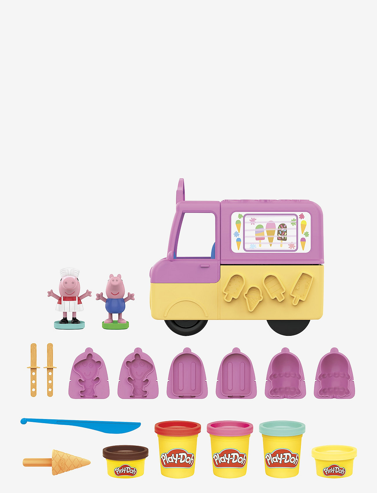 Play Doh - Play-Doh Peppa's Ice Cream-lekset - leklera - multi coloured - 1