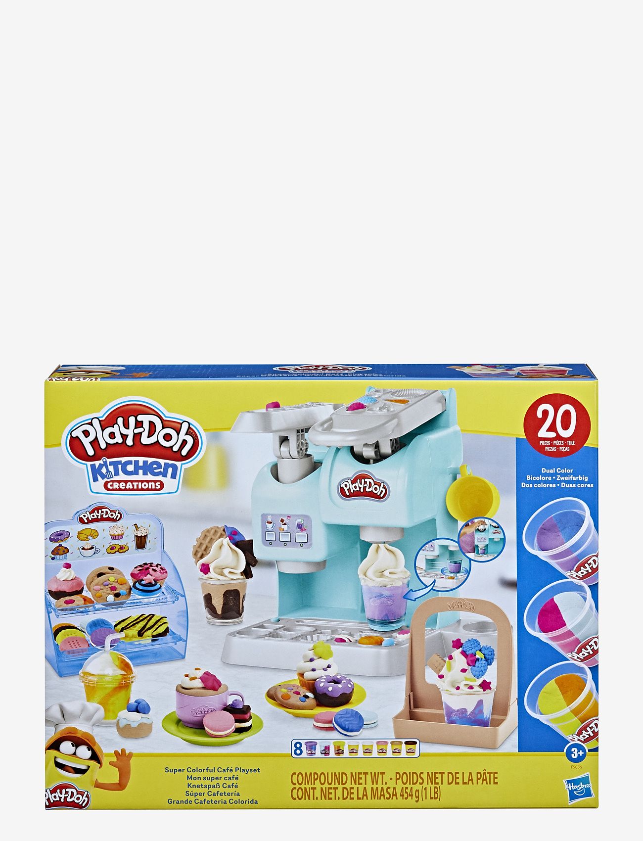 Play Doh - Färgglatt Play-Doh Kitchen Creations-kafélekset - multi-color - 0