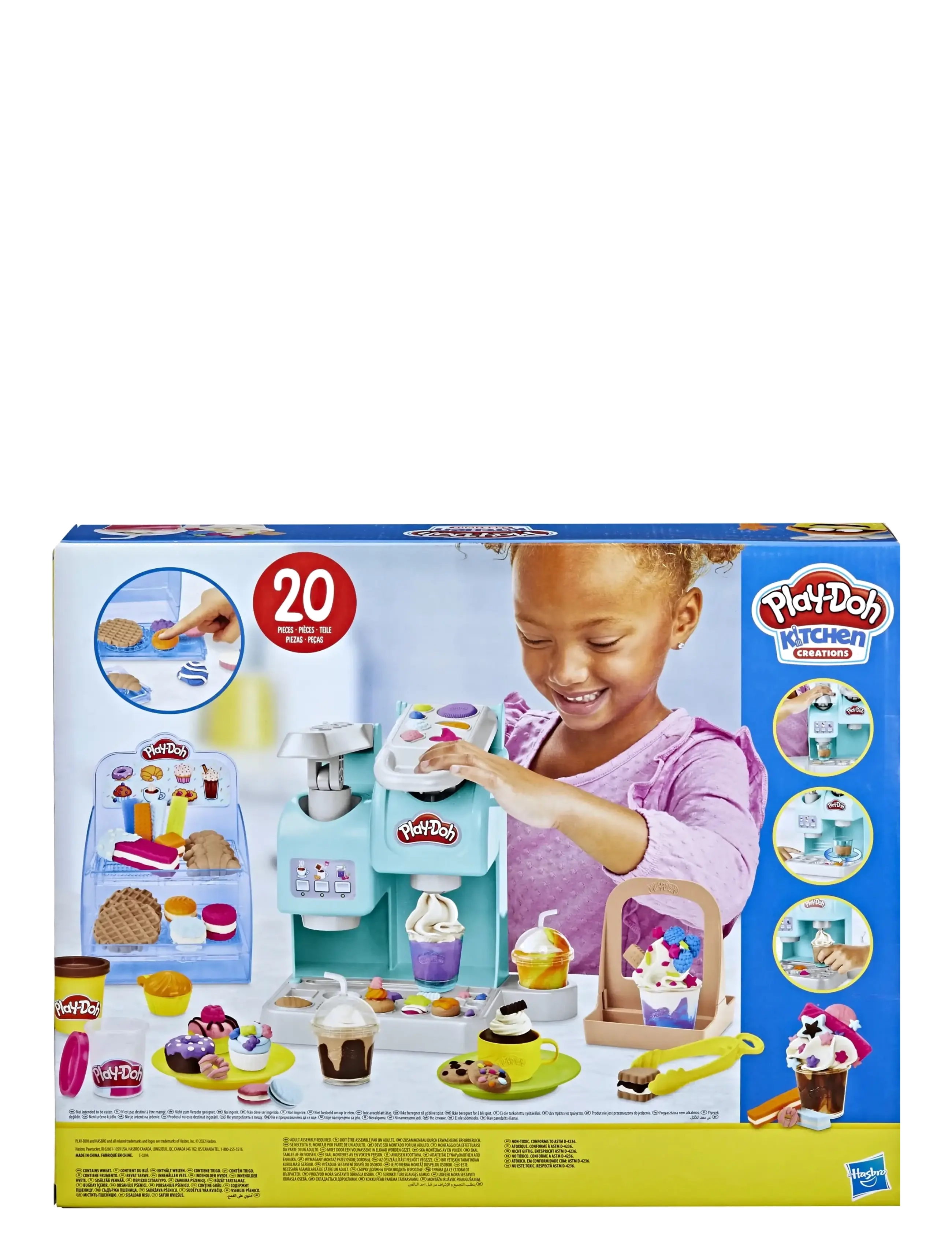 Play Doh - Färgglatt Play-Doh Kitchen Creations-kafélekset - prezenty świąteczne dla dzieci - multi-color - 3
