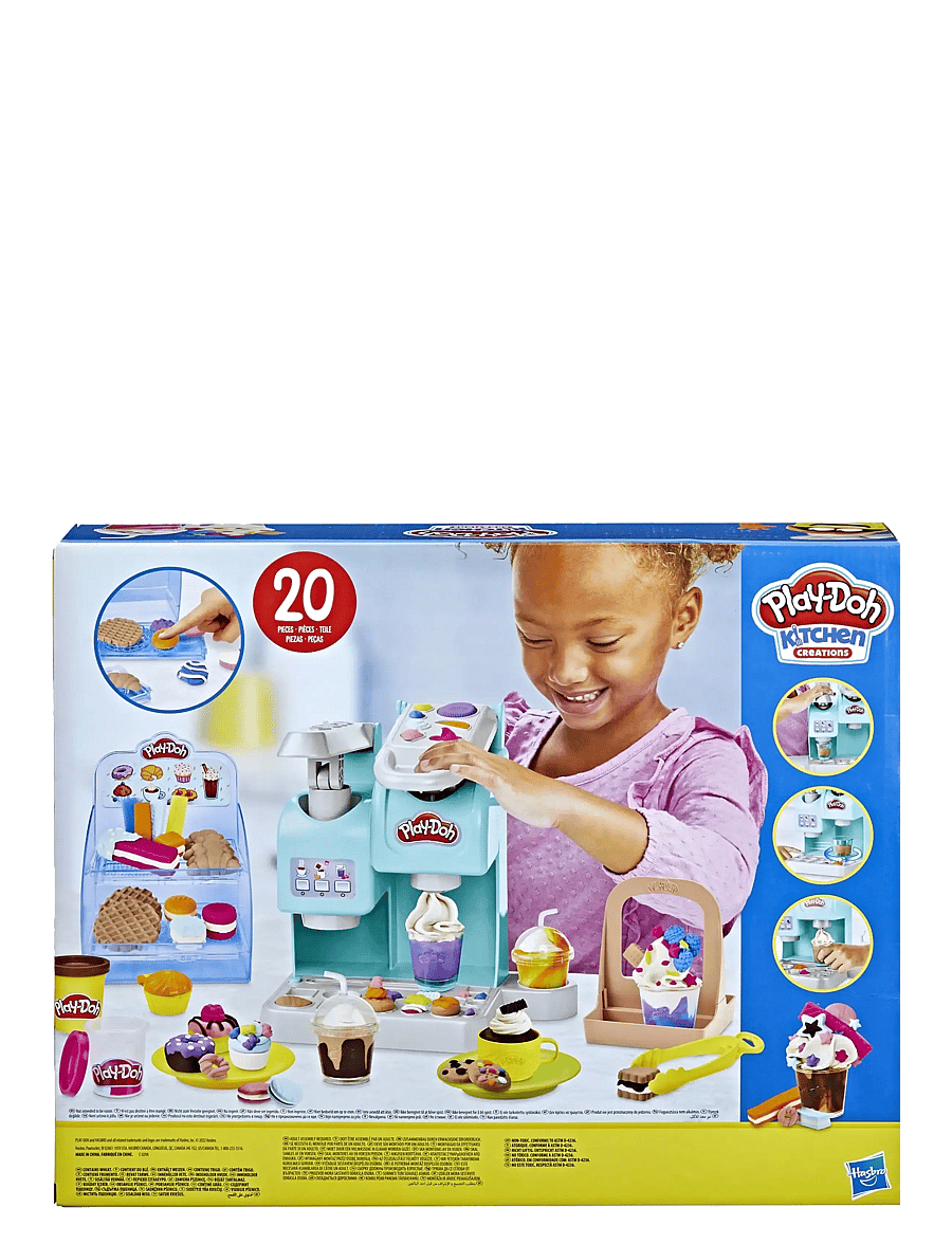 Play Doh - Färgglatt Play-Doh Kitchen Creations-kafélekset - modellervoks - multi-color - 4