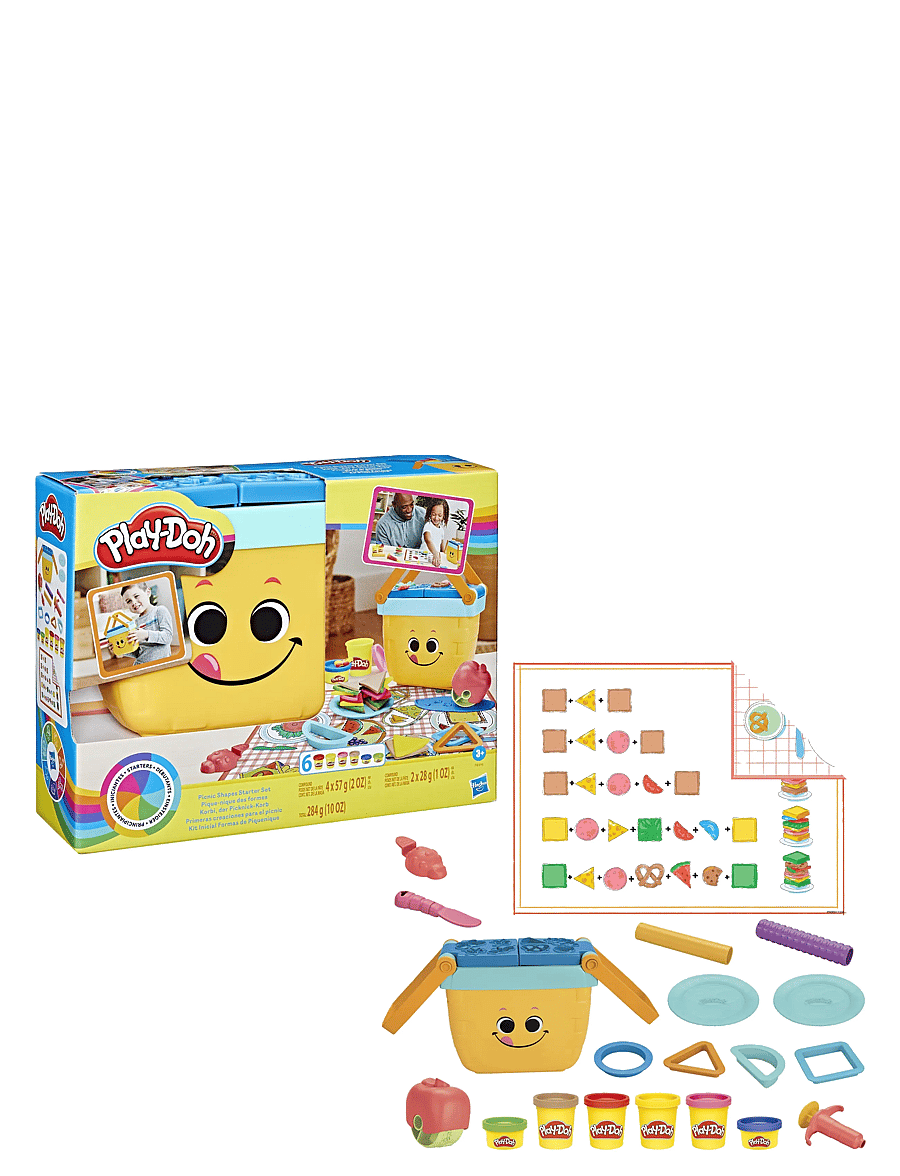 Play Doh - Play-Doh Picnic Shapes Starter Set - leir - multi coloured - 1